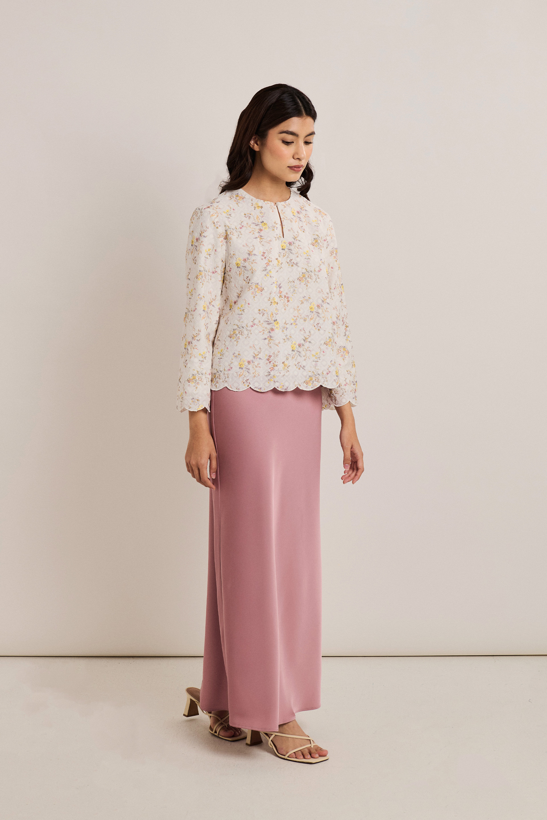 Satin-Finish Slip Skirt