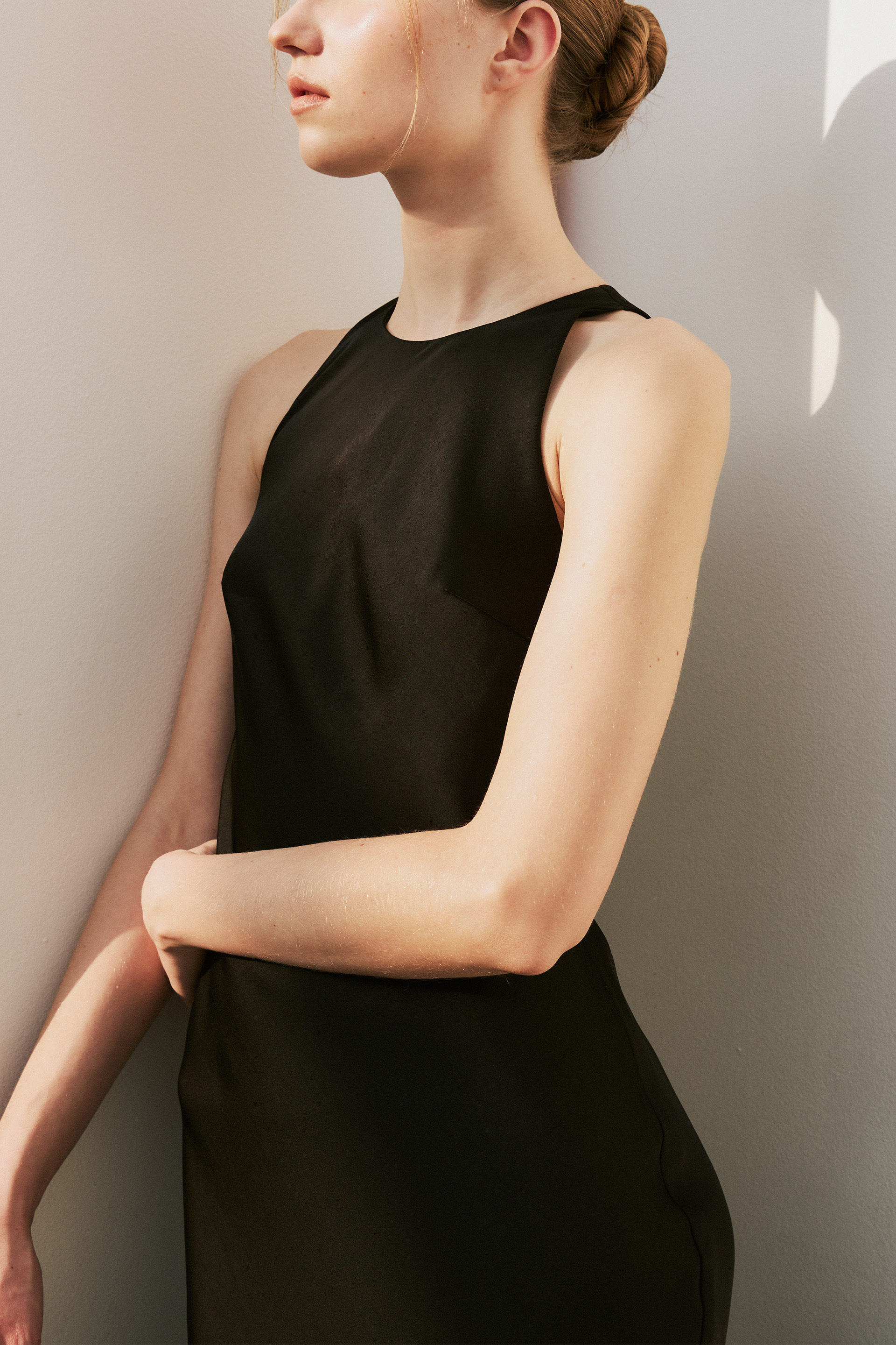 Racerback Bias-Cut Slip Dress