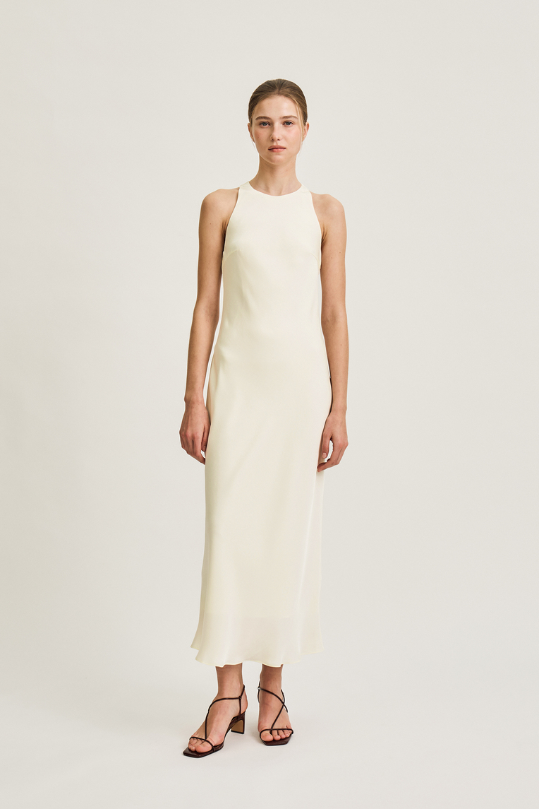 Racerback Bias-Cut Slip Dress