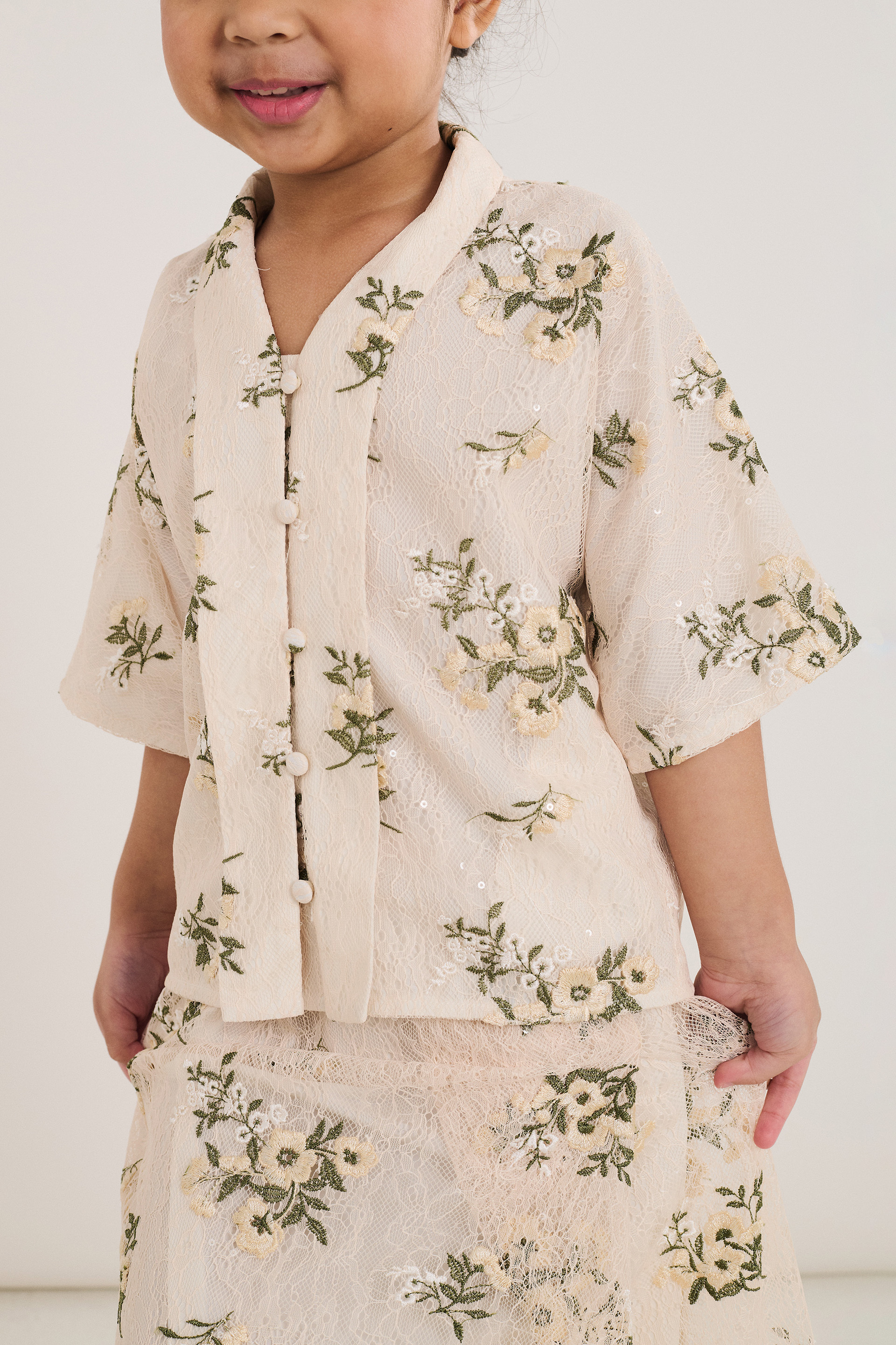 Floral Lace Kebaya Top 