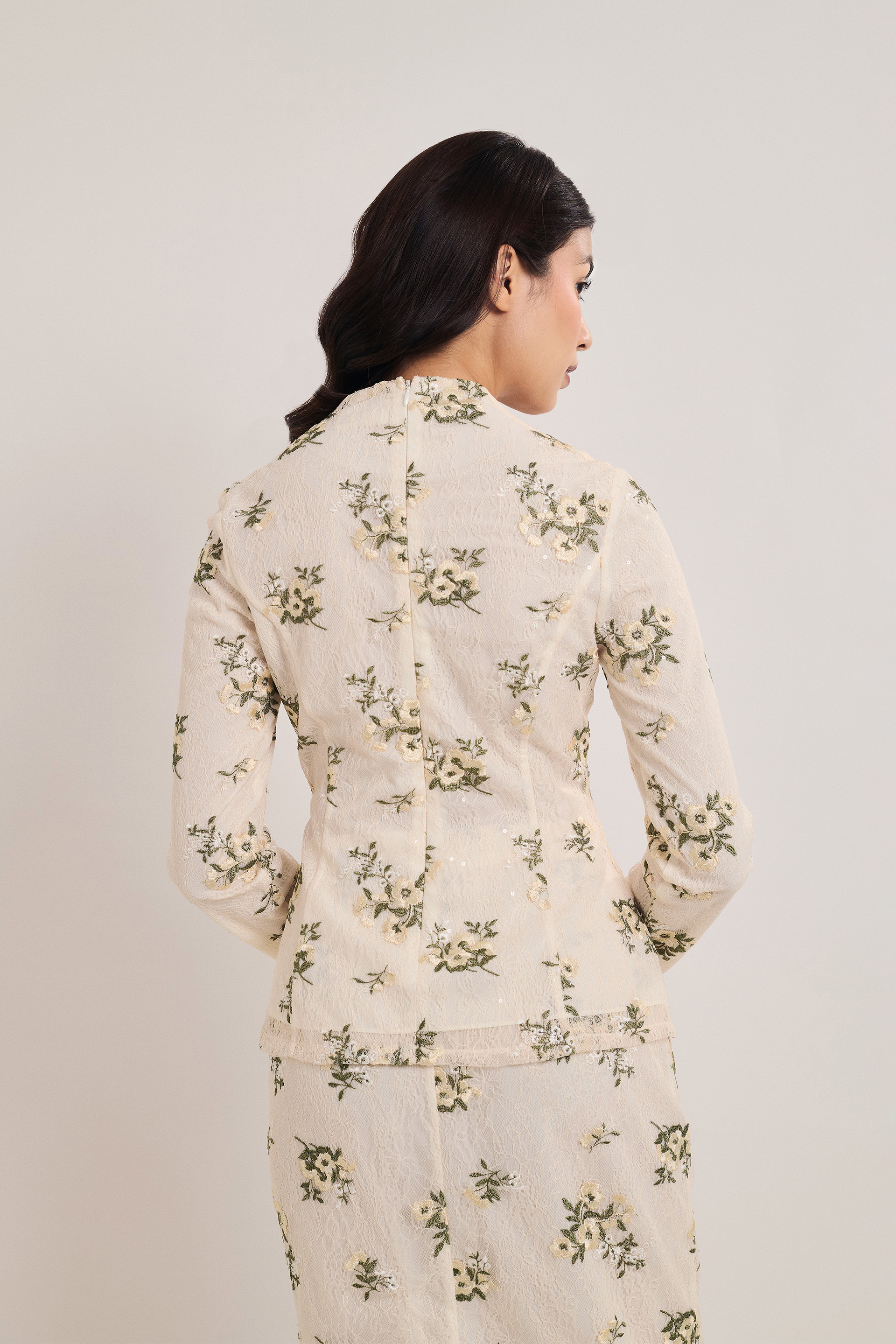 Kebaya Floral Lace Top