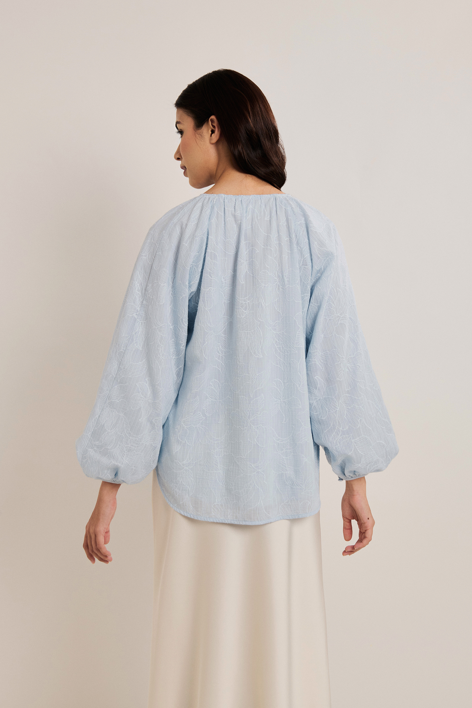 Embroidered Texture Top