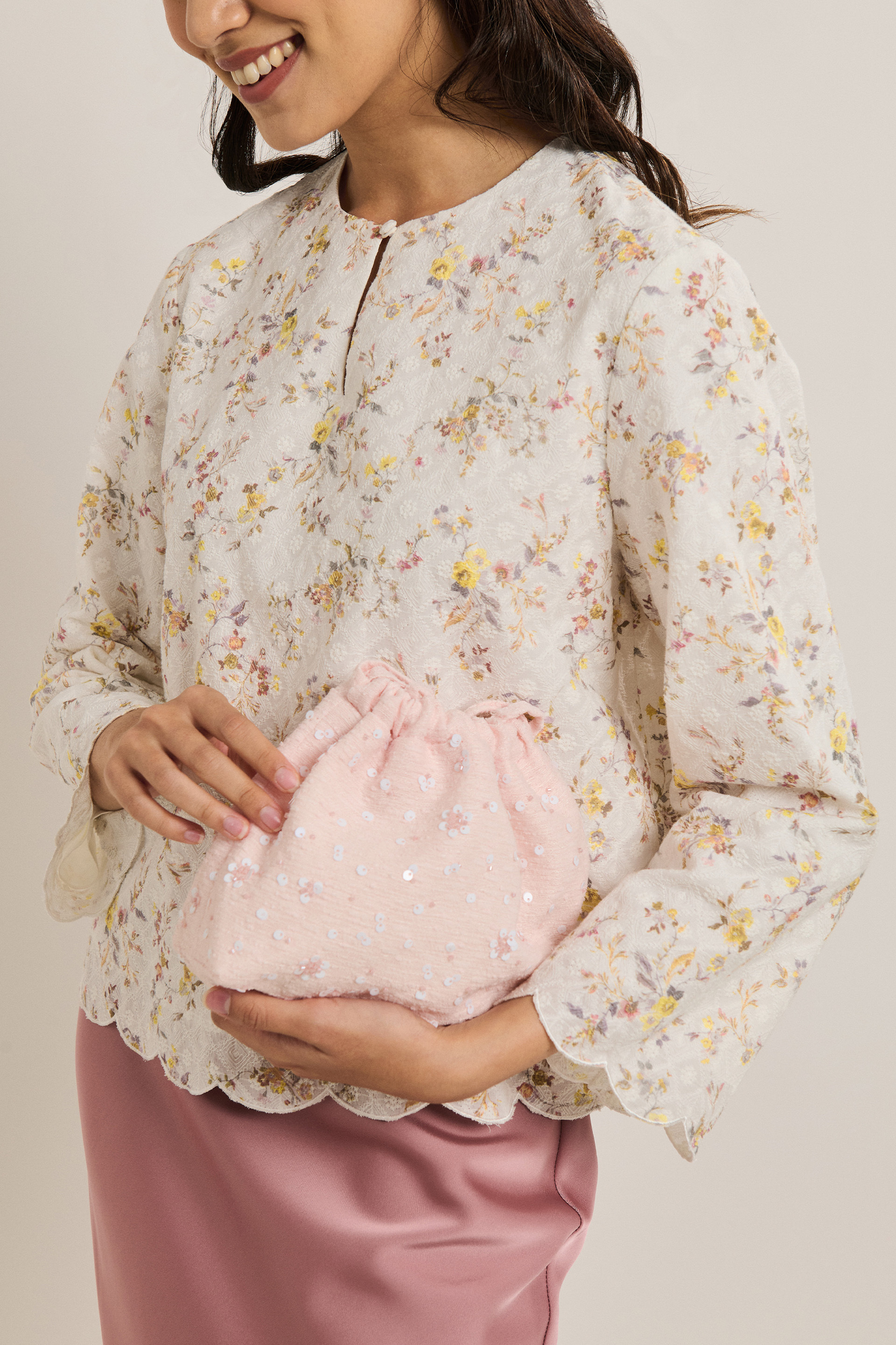 Embroidered Floral Top