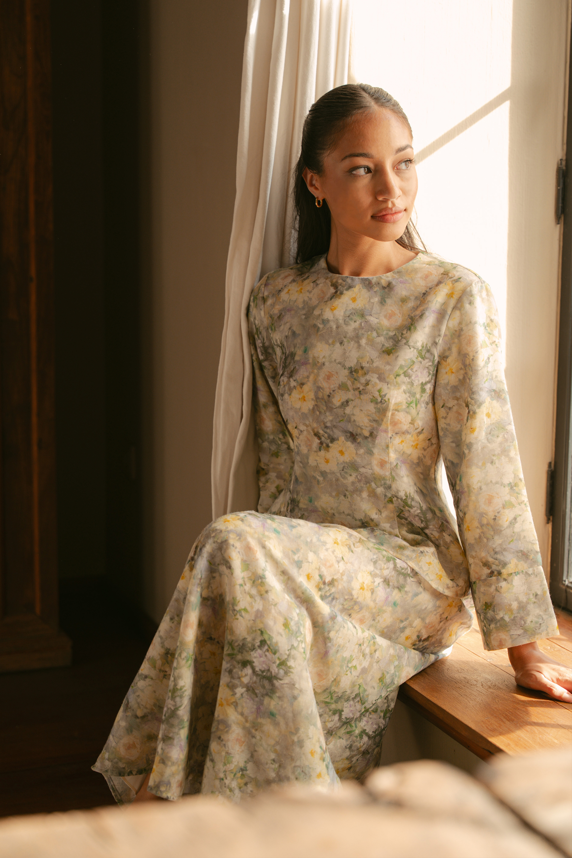 Floral Printed Peplum Top