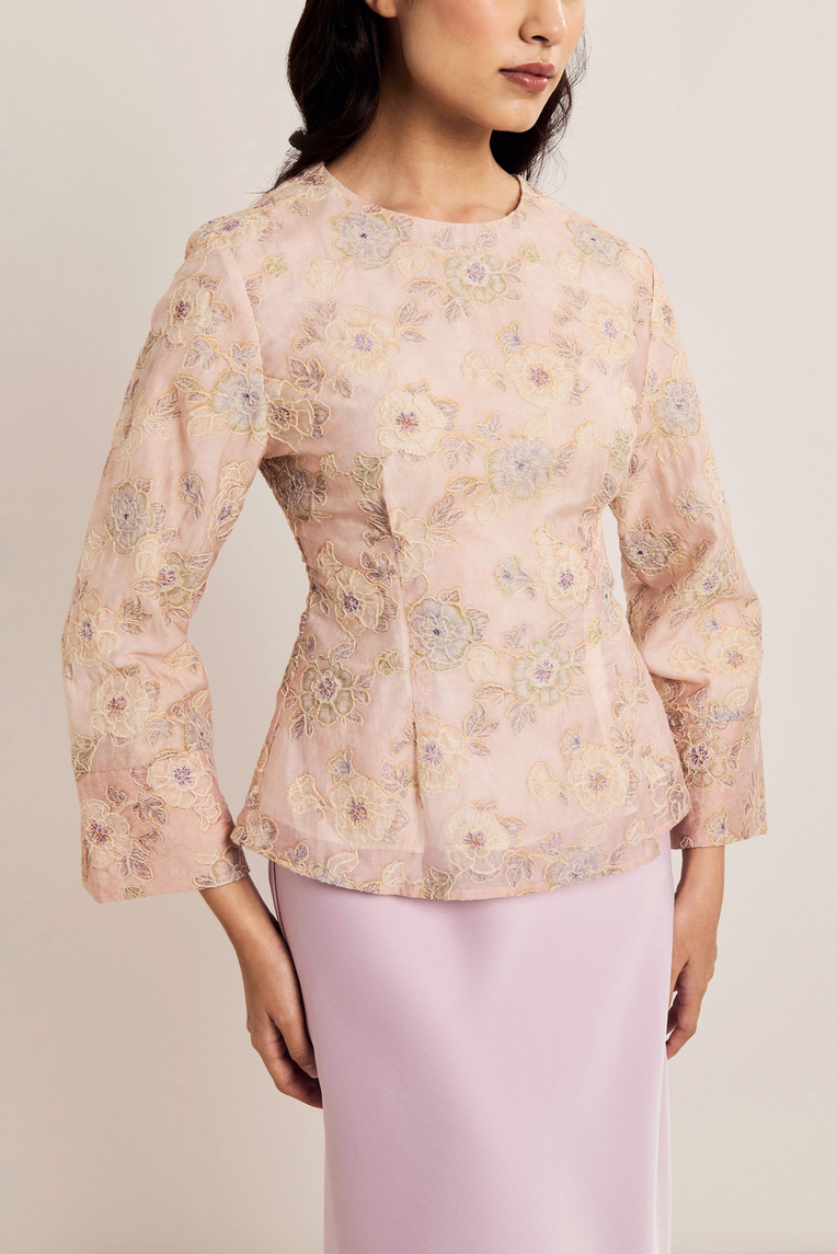 Floral Printed Peplum Top