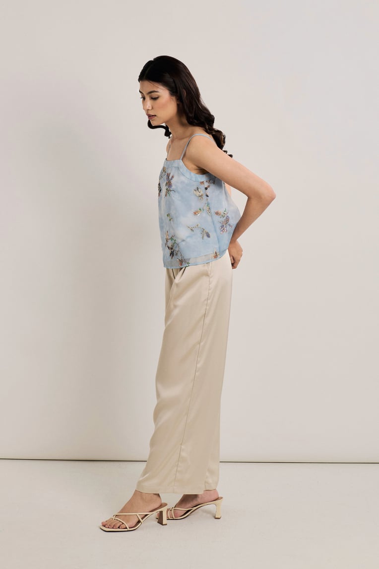 Floral Beaded Cami Top