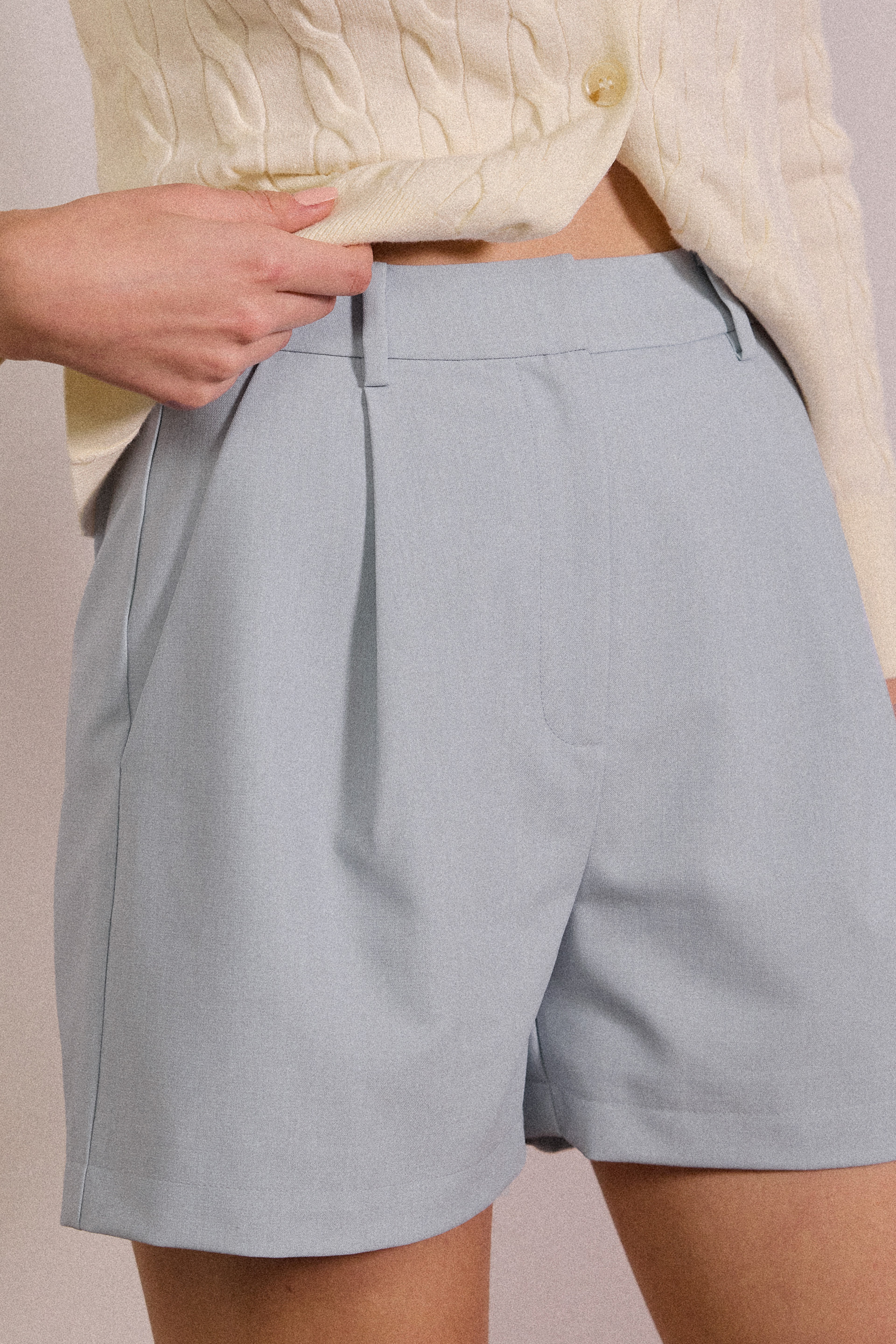 Tailored High-Waisted Shorts