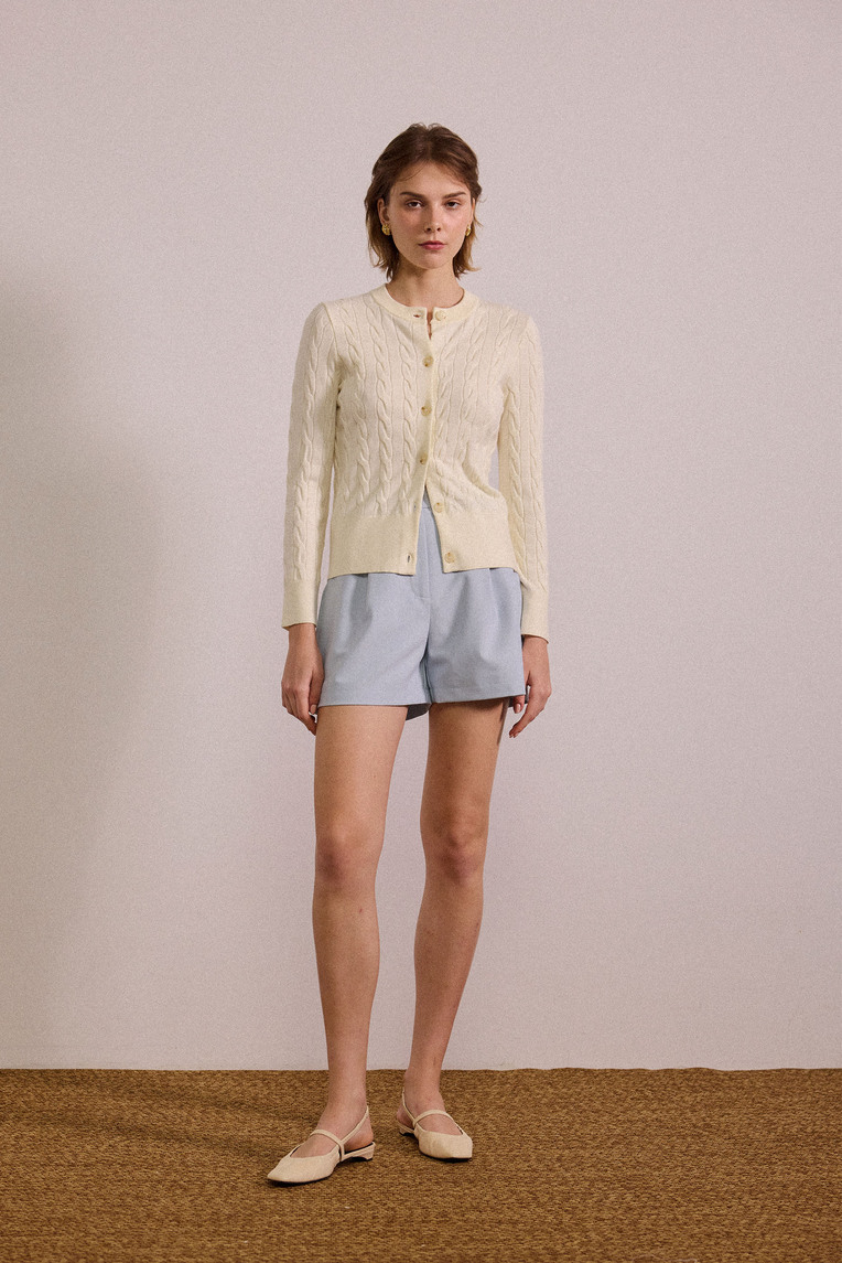 Tailored High-Waisted Shorts