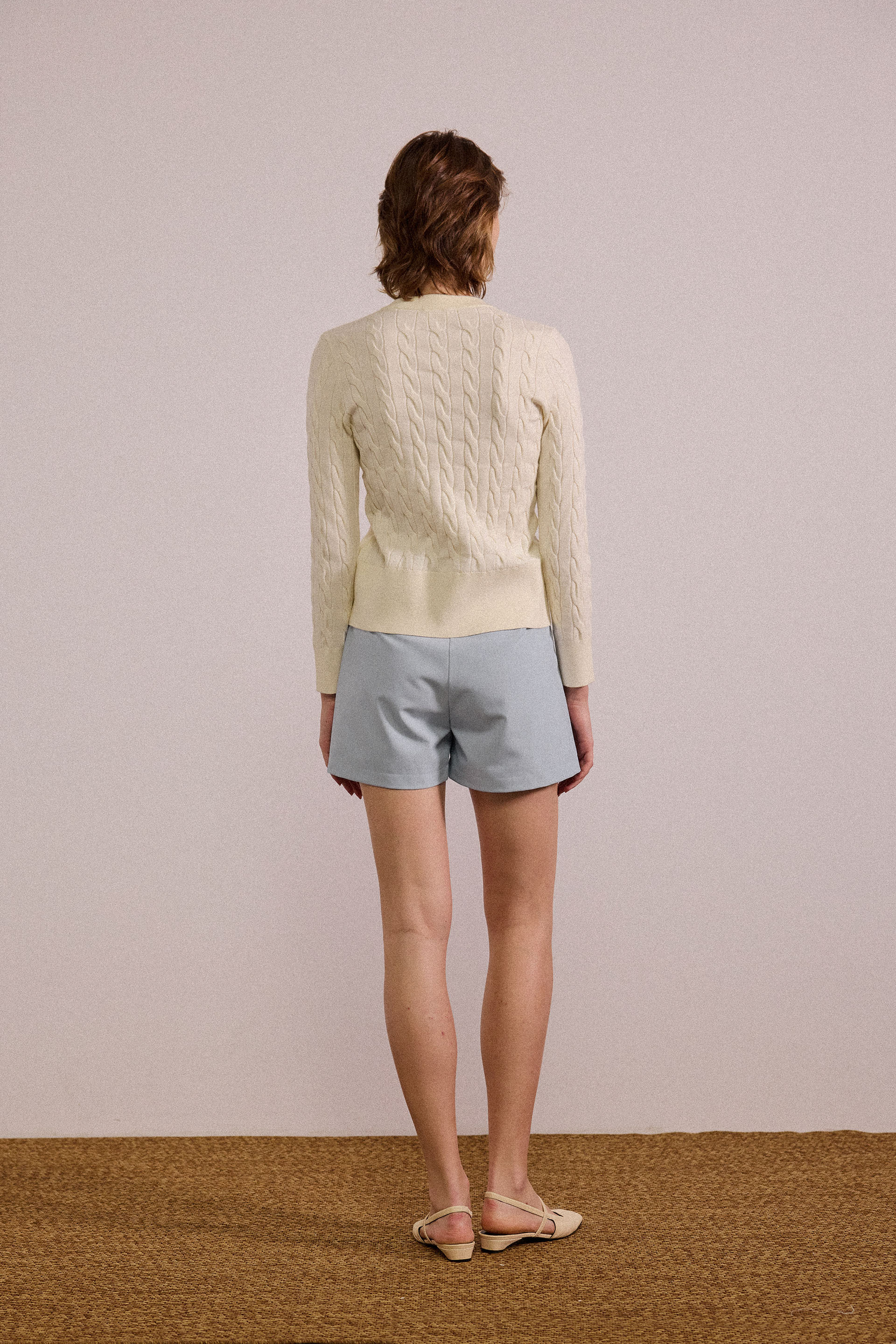 Tailored High-Waisted Shorts