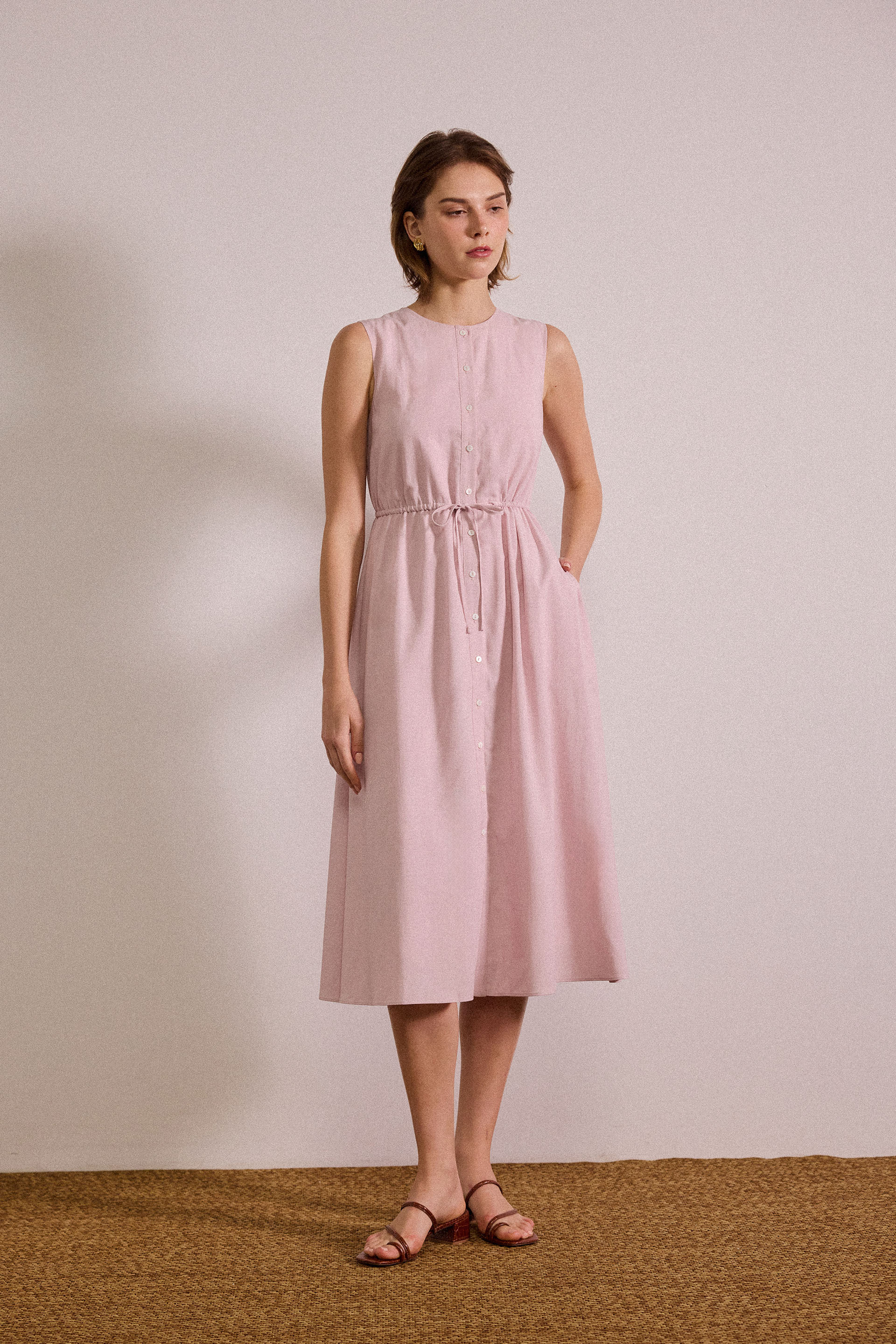 Button-Down Midi Dress