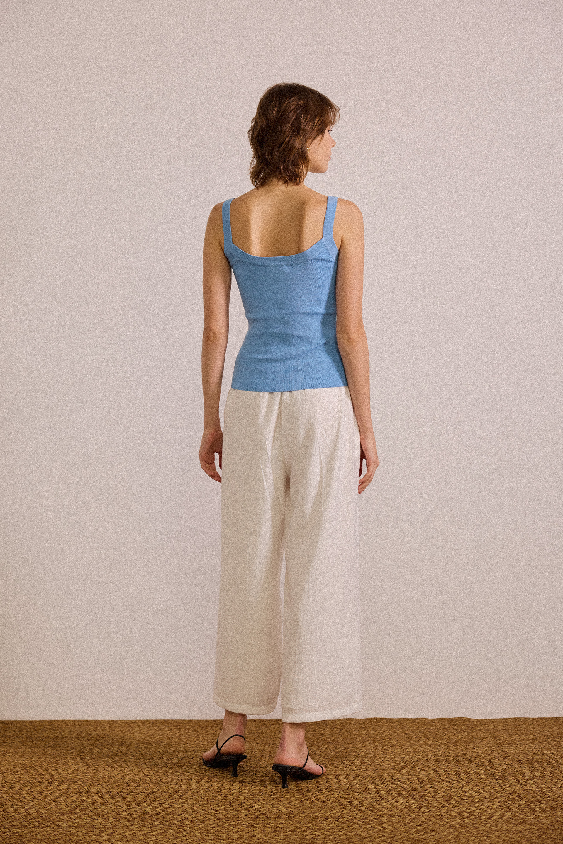 Knitted Scoop Tank Top