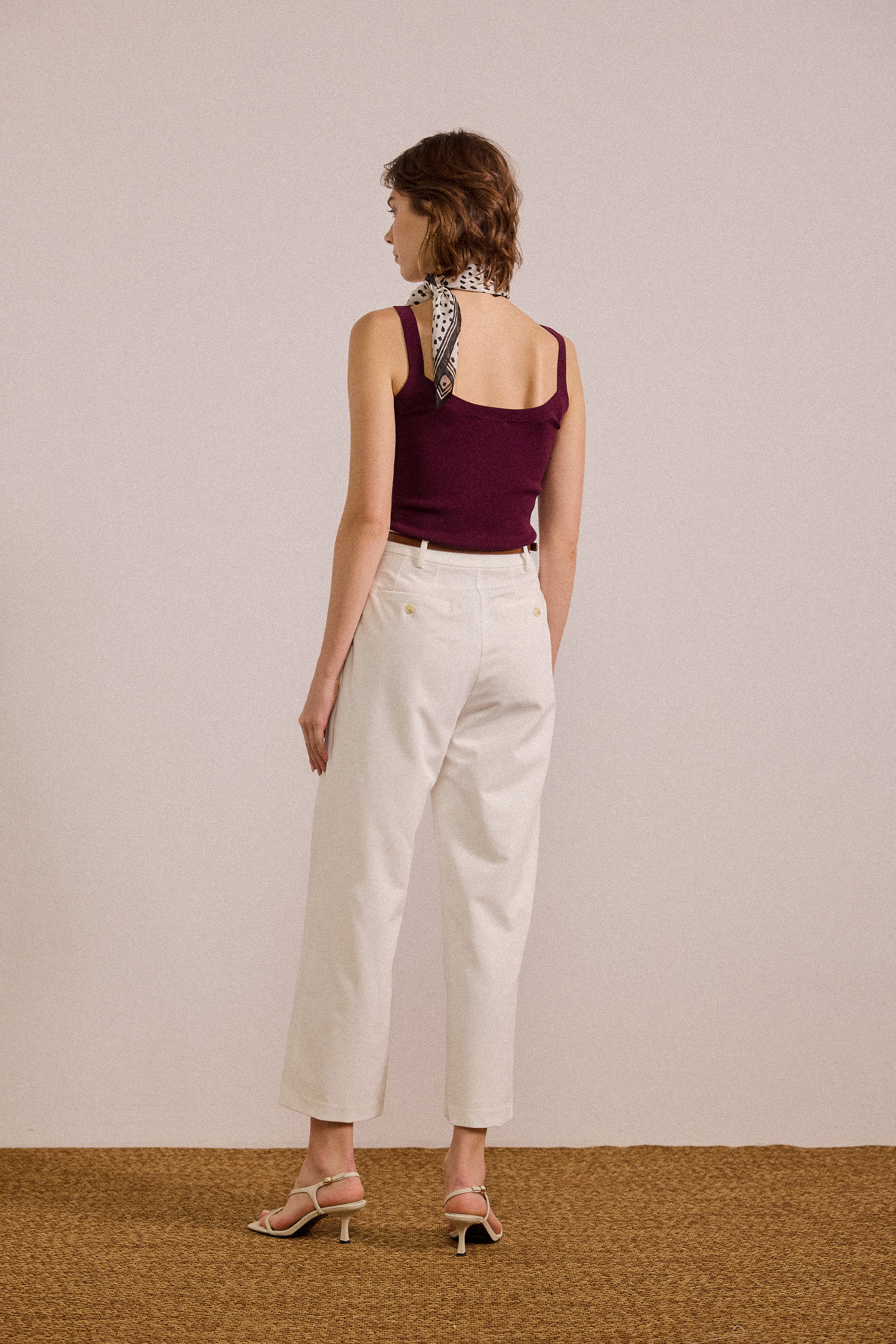 Knitted Scoop Tank Top