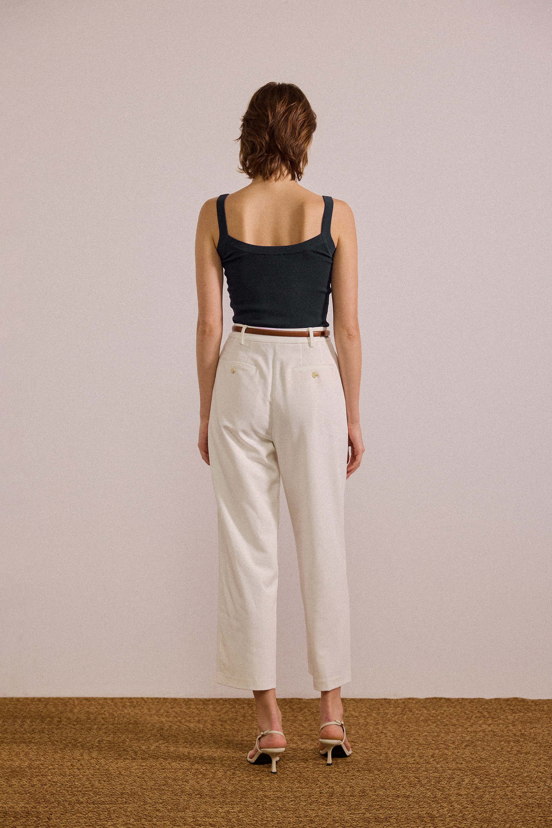 Knitted Scoop Tank Top