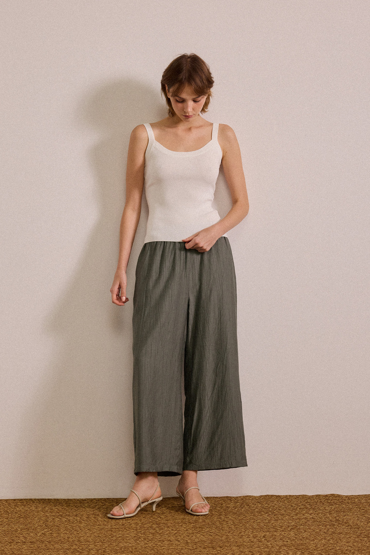 Knitted Scoop Tank Top