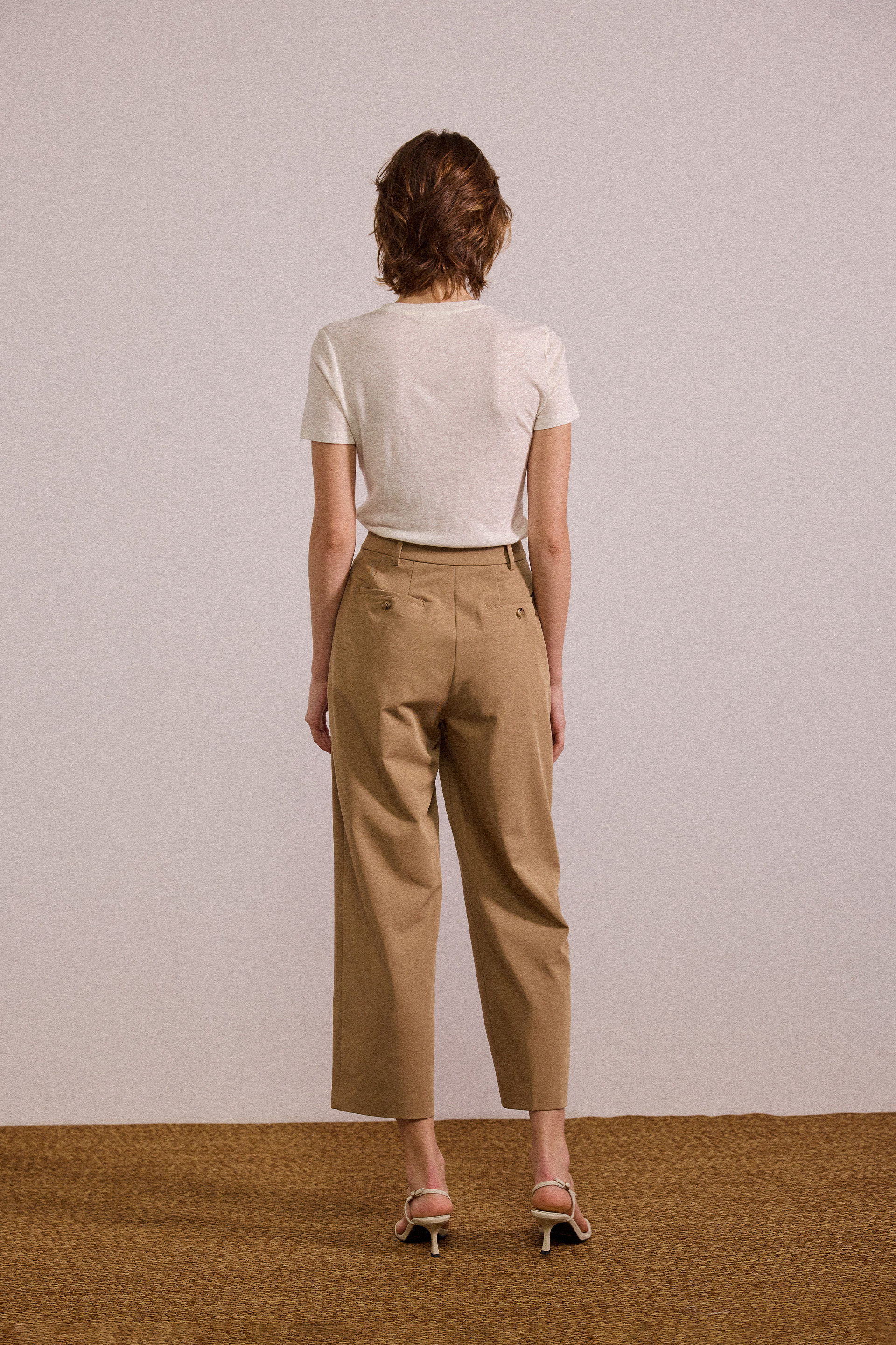 Linen-Blend Classic Tee