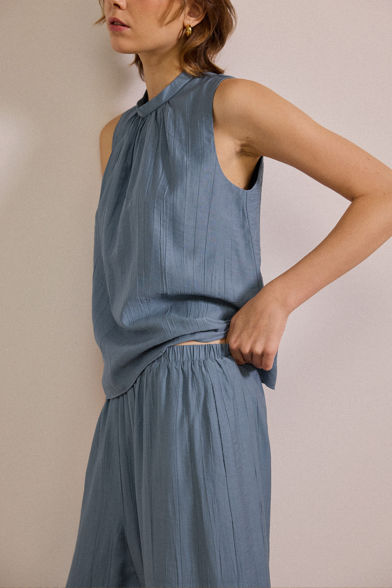 Crinkled Relaxed Pants