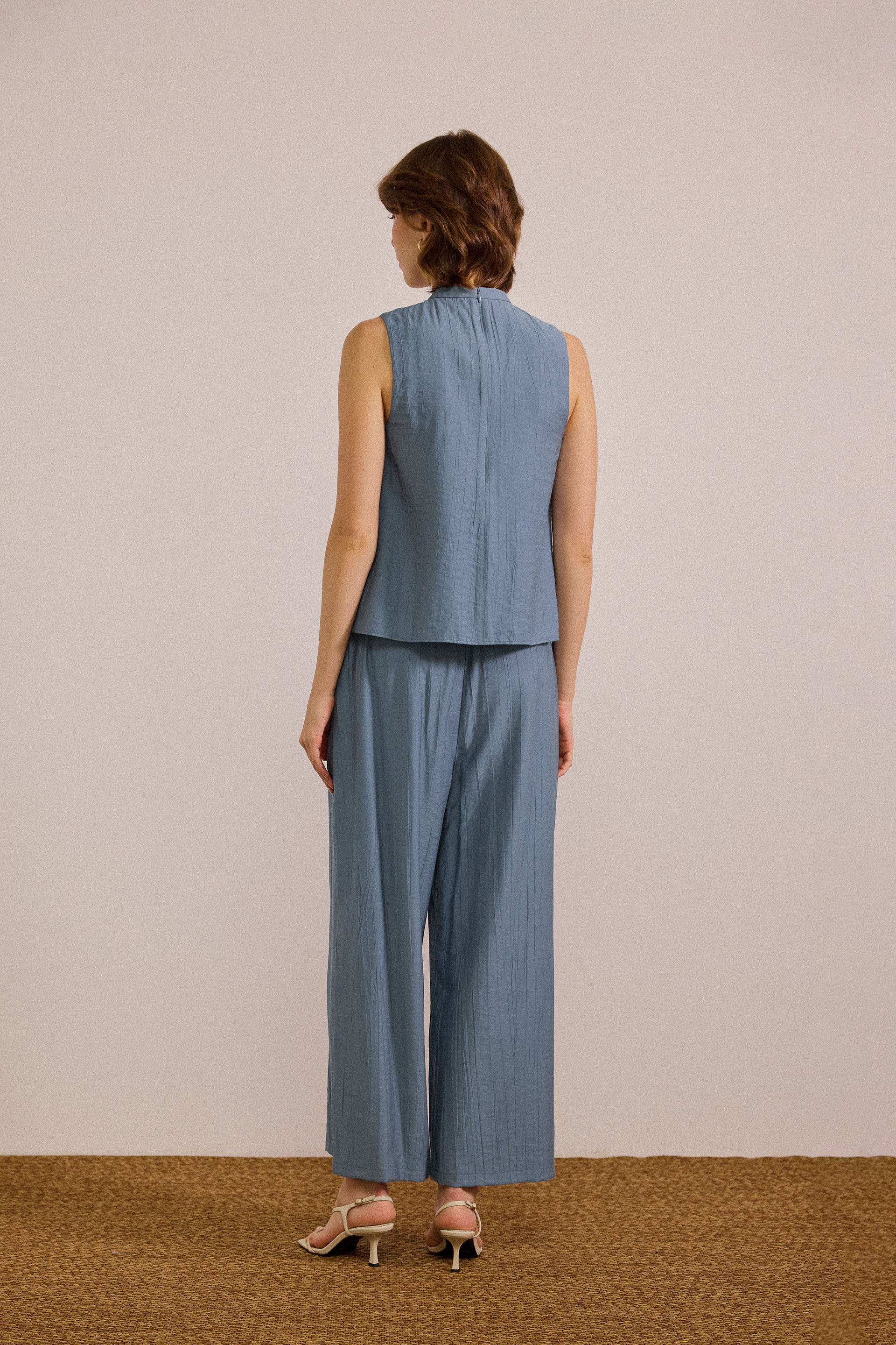 Crinkled Relaxed Pants