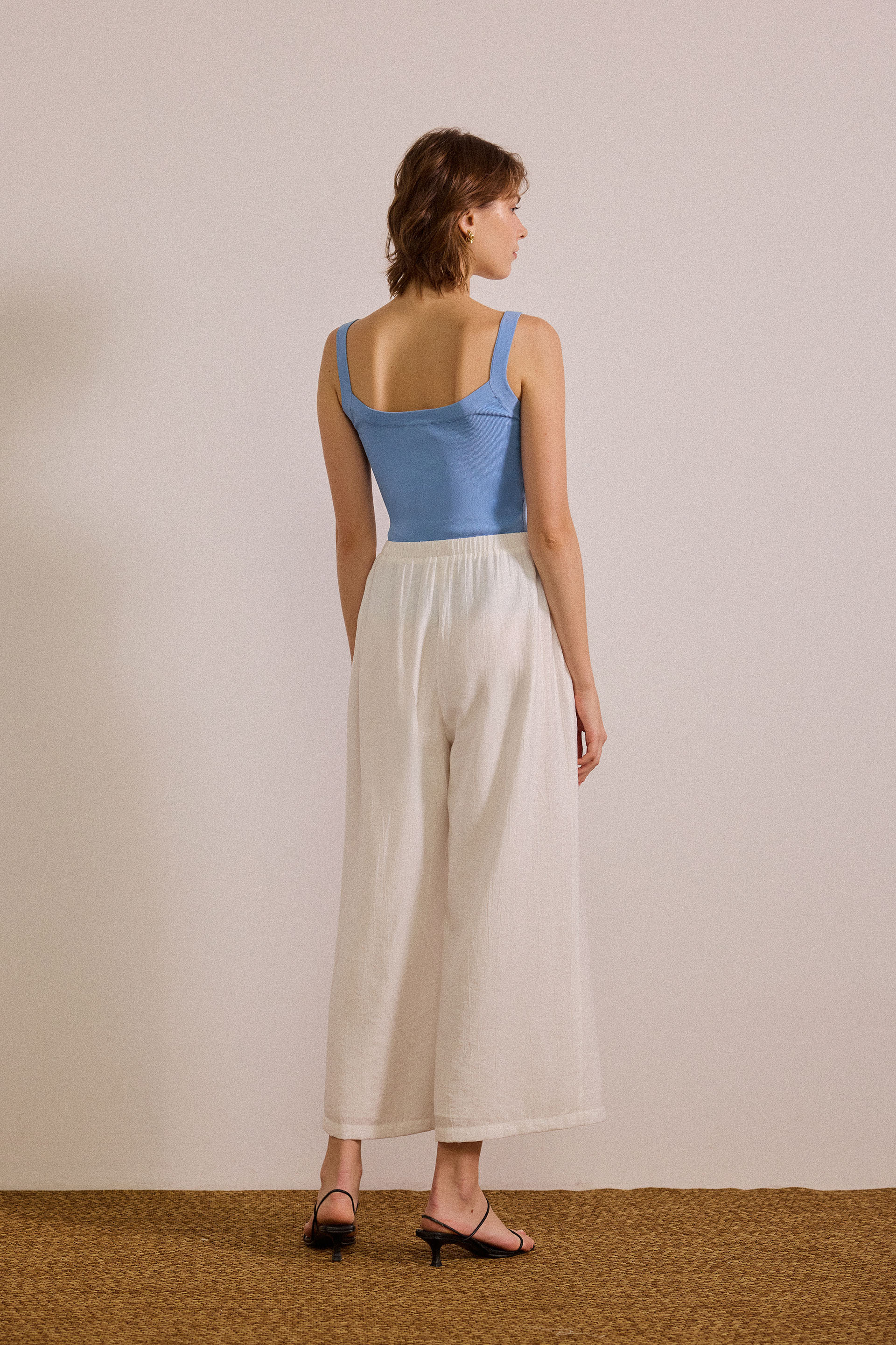 Crinkled Relaxed Pants