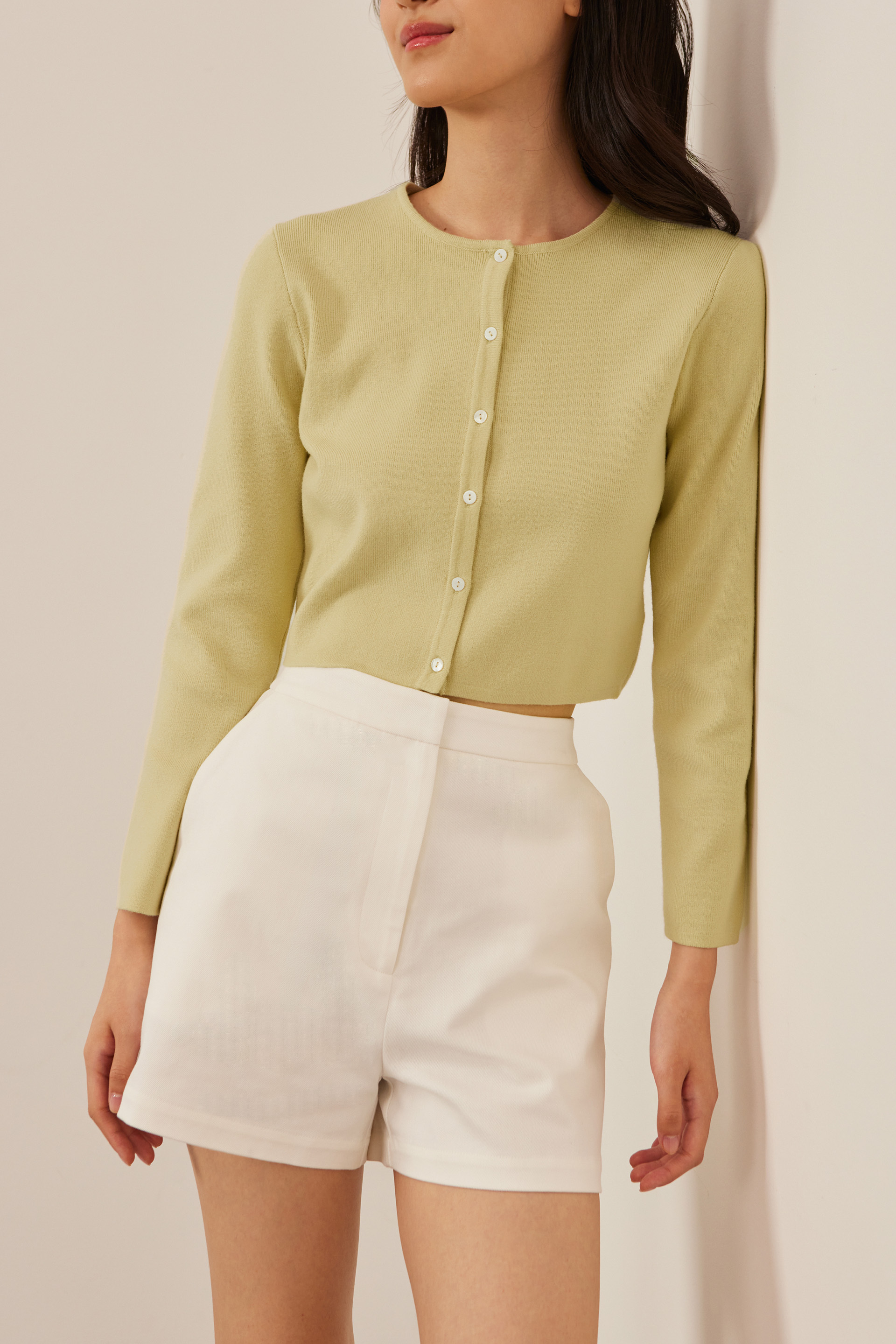 Cotton High-Waisted Shorts