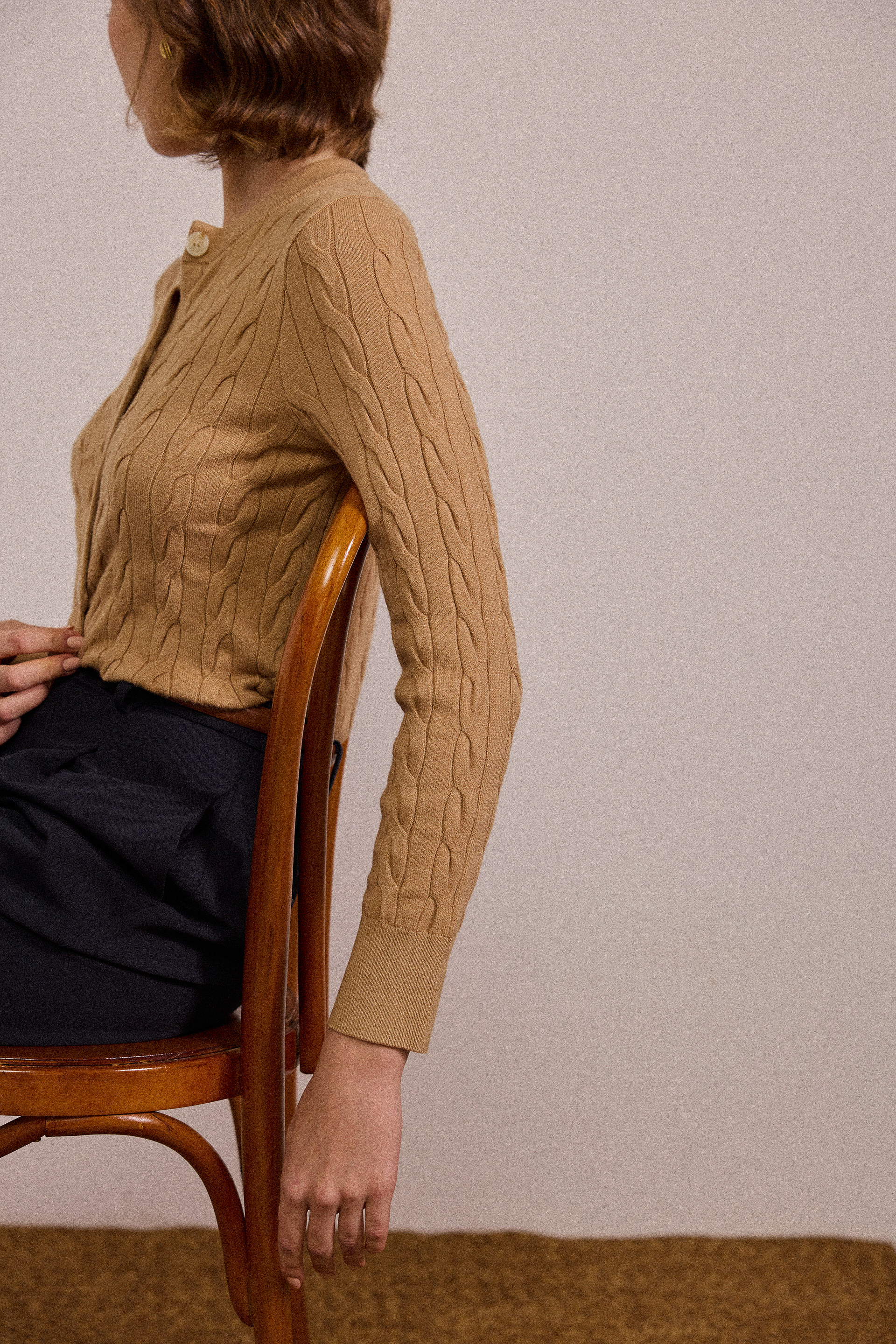 [PRE-ORDER SPECIAL] Cable Knit Button-Down Cardigan