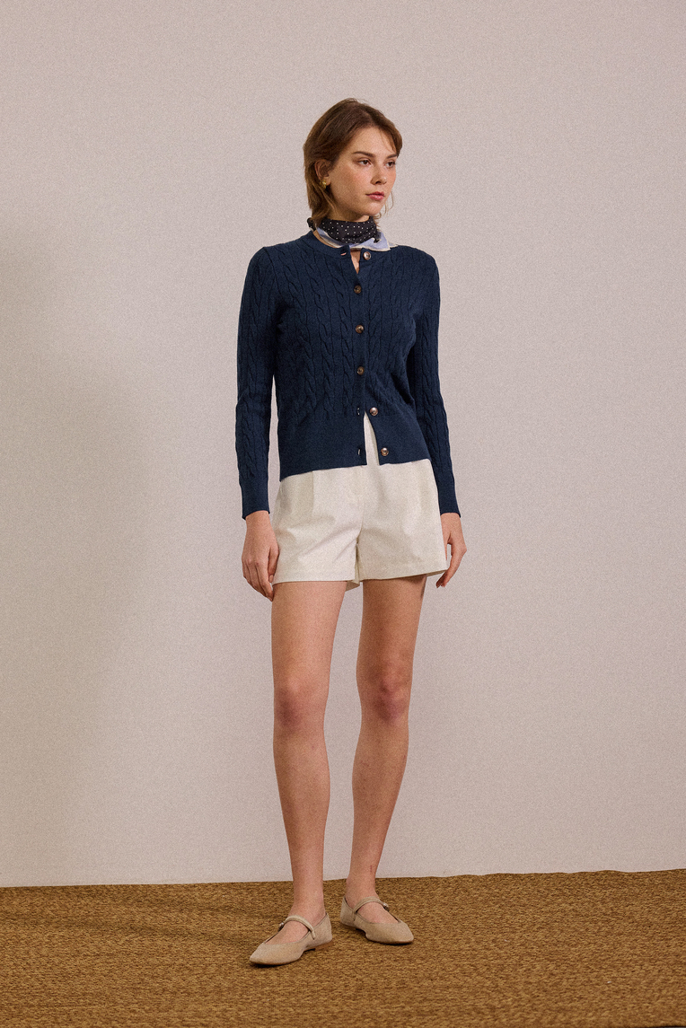 [PRE-ORDER SPECIAL] Cable Knit Button-Down Cardigan