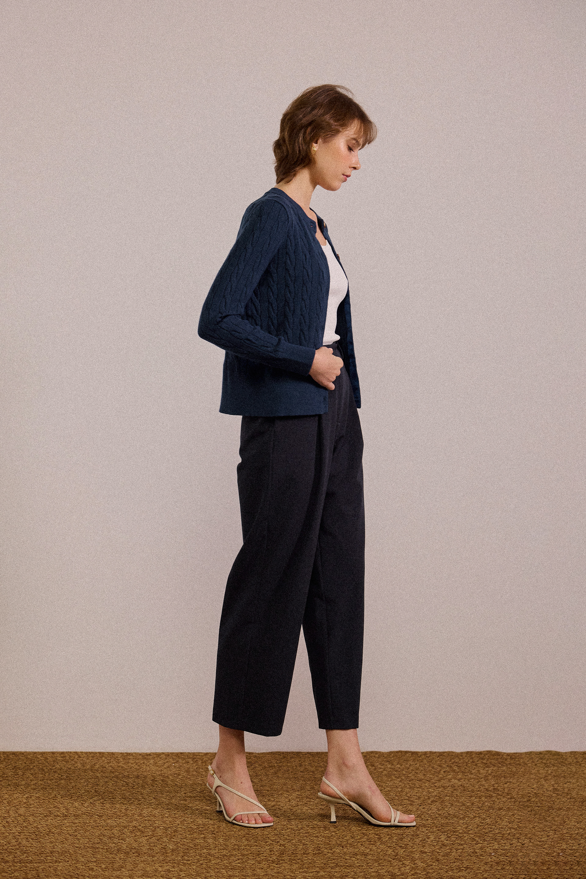 [PRE-ORDER SPECIAL] Cable Knit Button-Down Cardigan