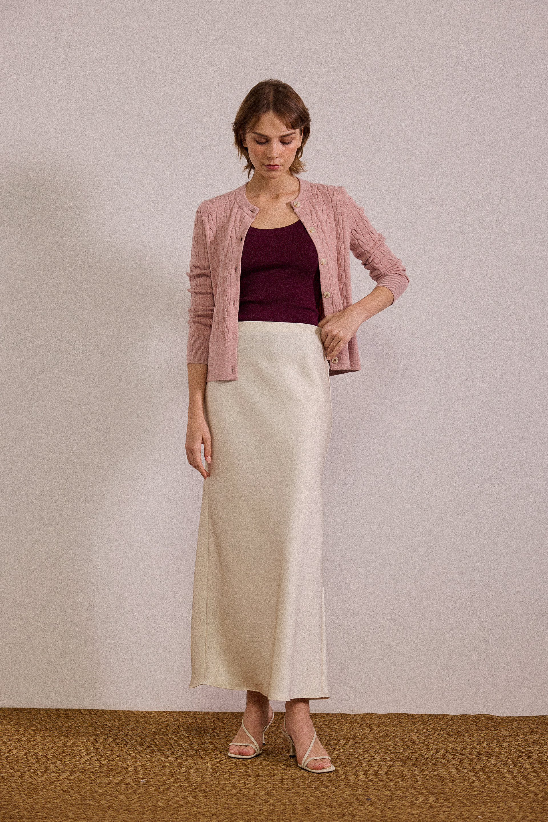 [PRE-ORDER SPECIAL] Cable Knit Button-Down Cardigan