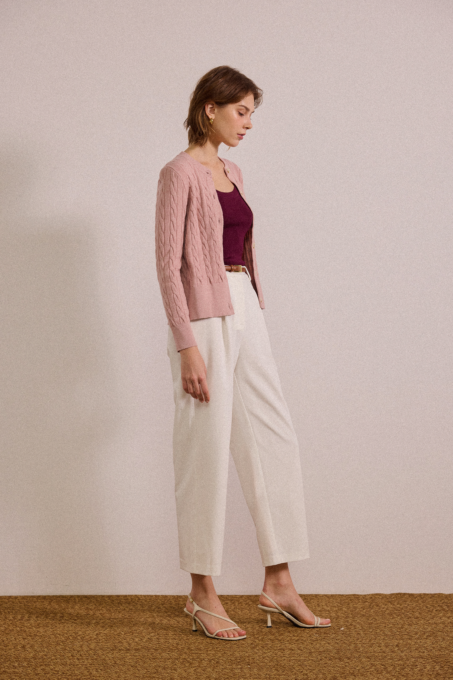 [PRE-ORDER SPECIAL] Cable Knit Button-Down Cardigan