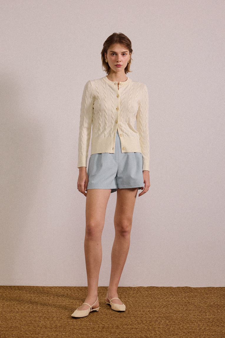 [PRE-ORDER SPECIAL] Cable Knit Button-Down Cardigan