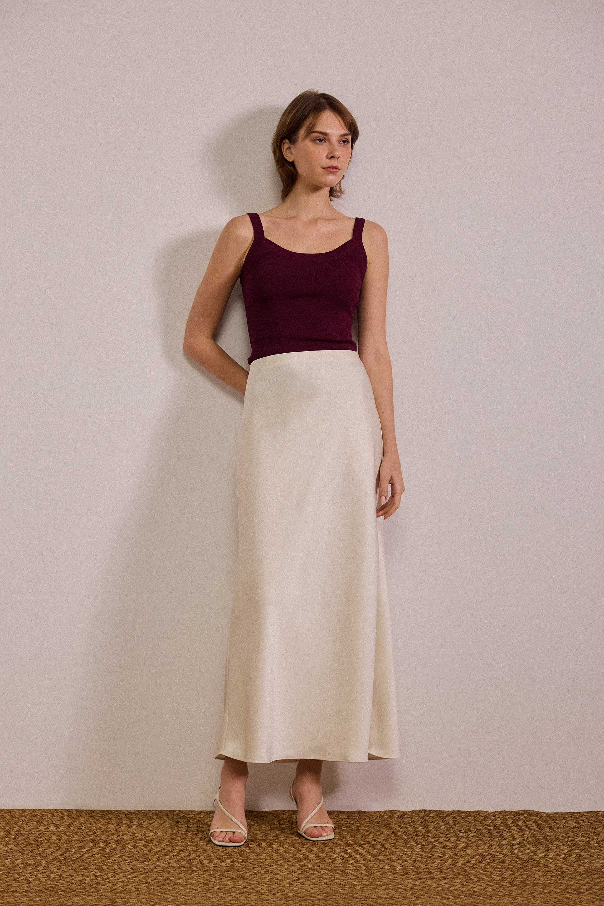 Satin Maxi Skirt