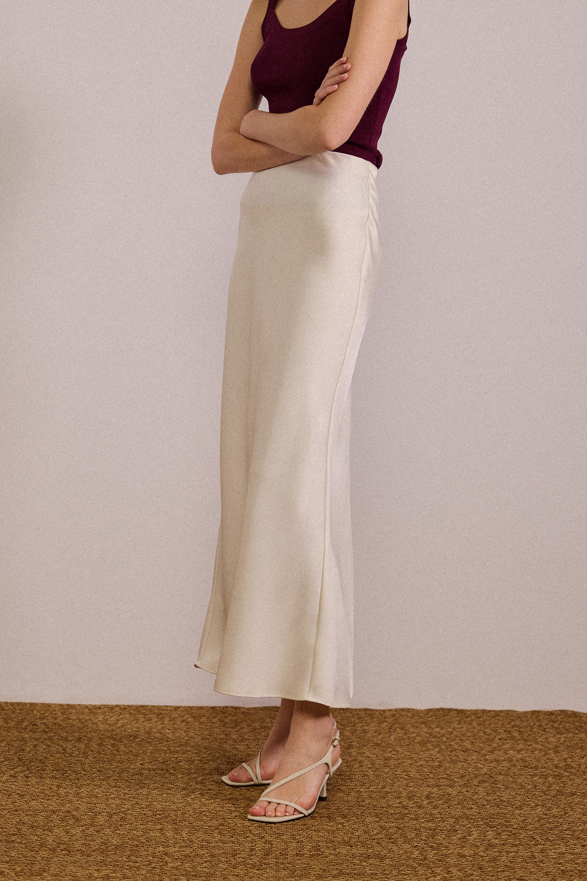 Satin Maxi Skirt