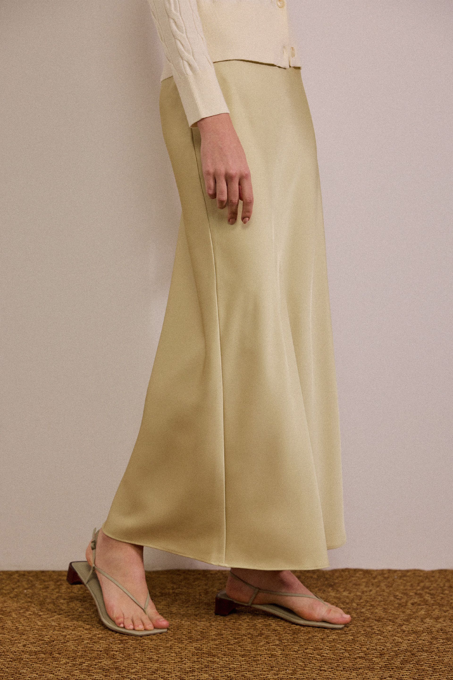 Satin Maxi Skirt