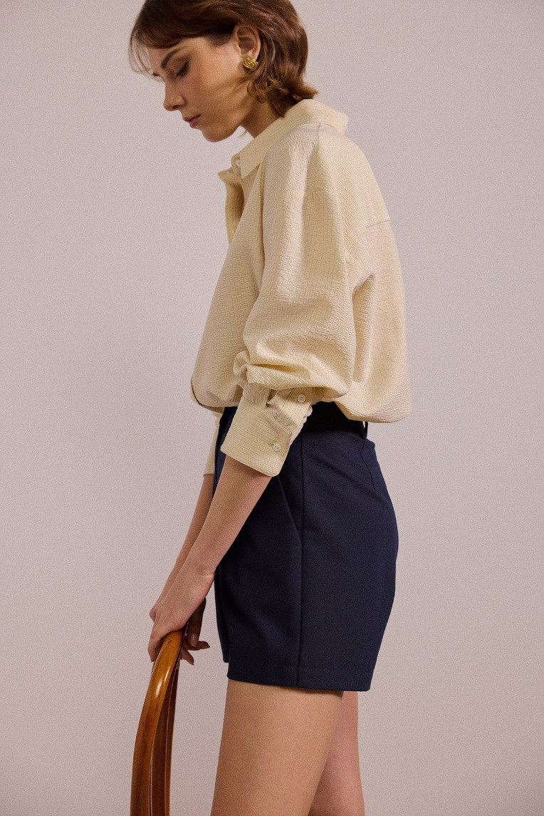 Tailored High-Waisted Shorts