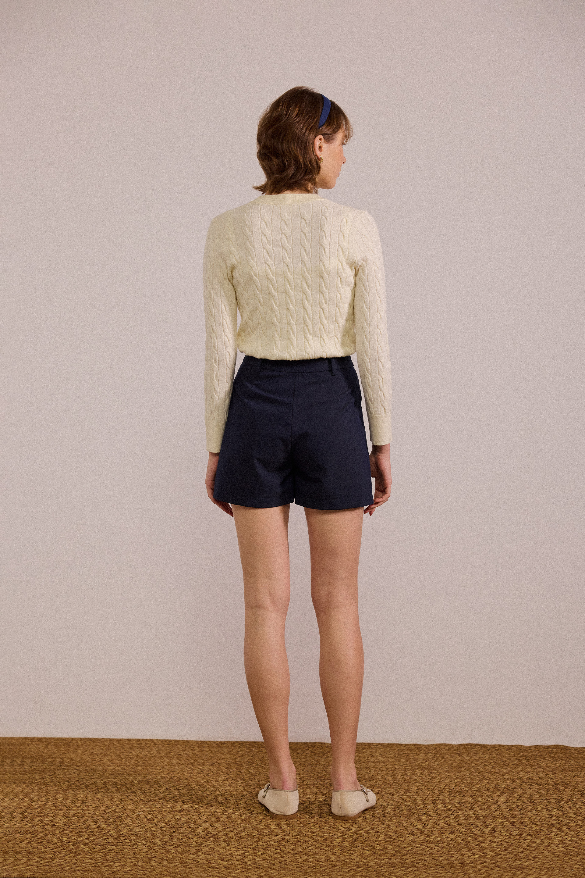 Tailored High-Waisted Shorts