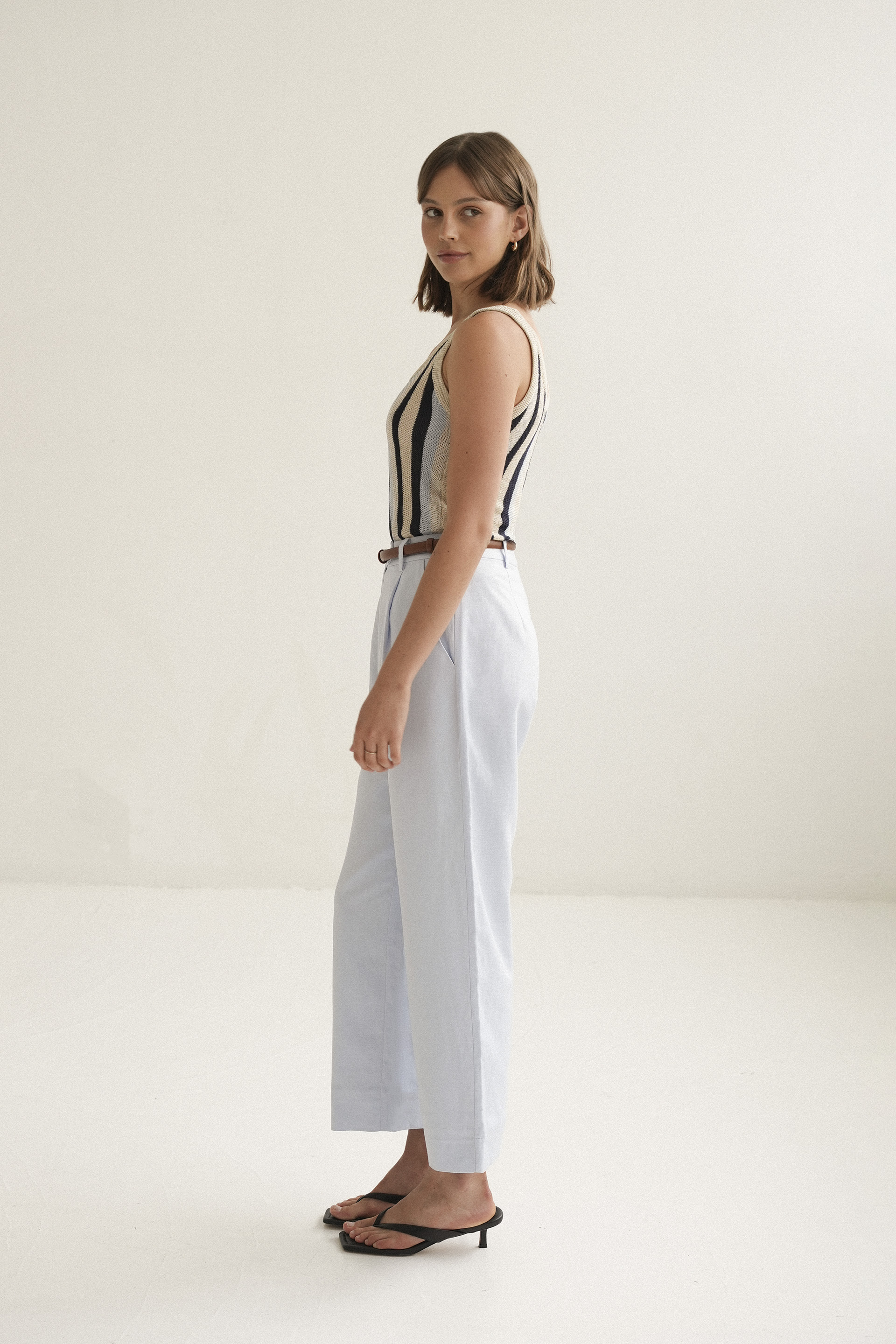 Striped Knitted Tank Top