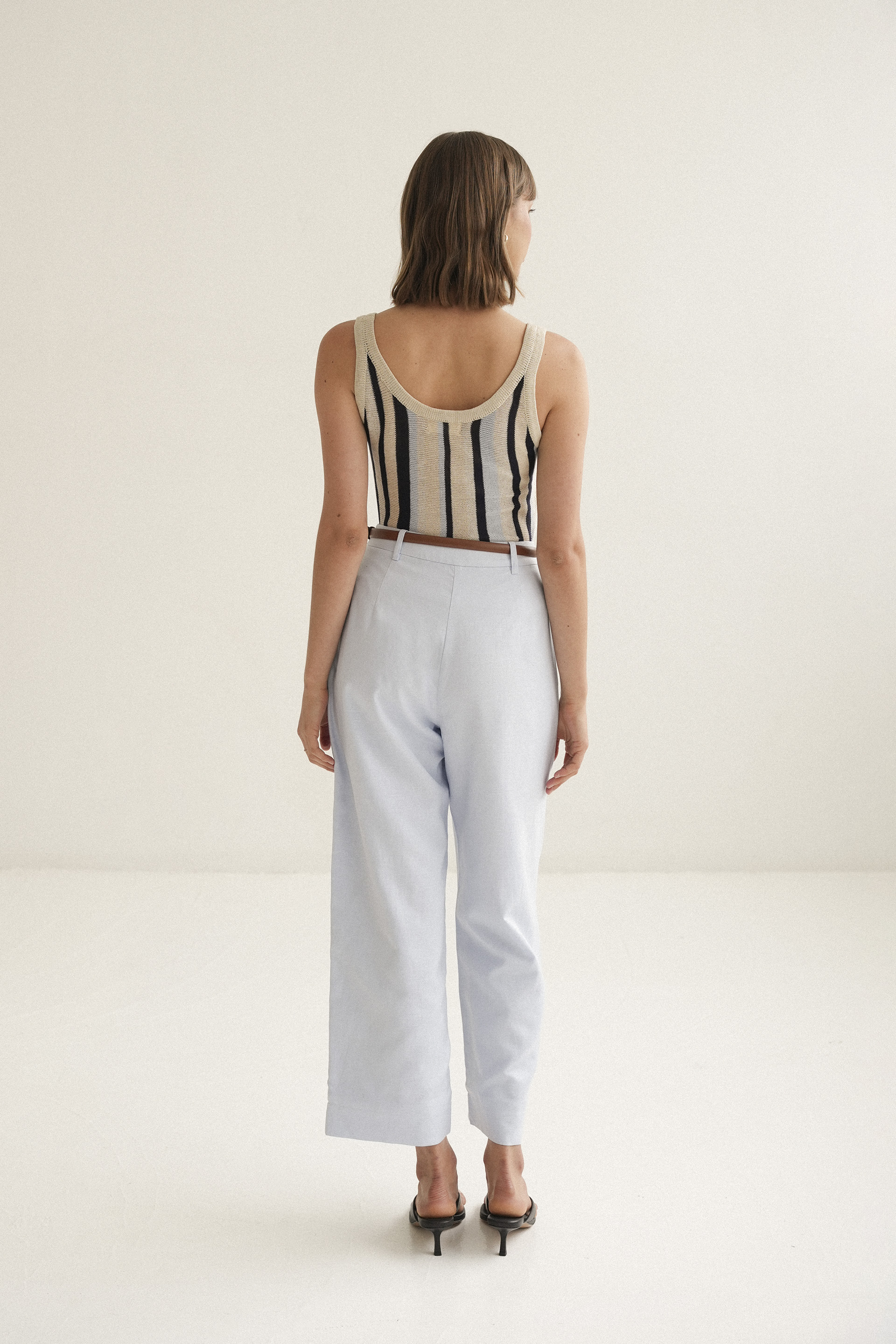 Striped Knitted Tank Top