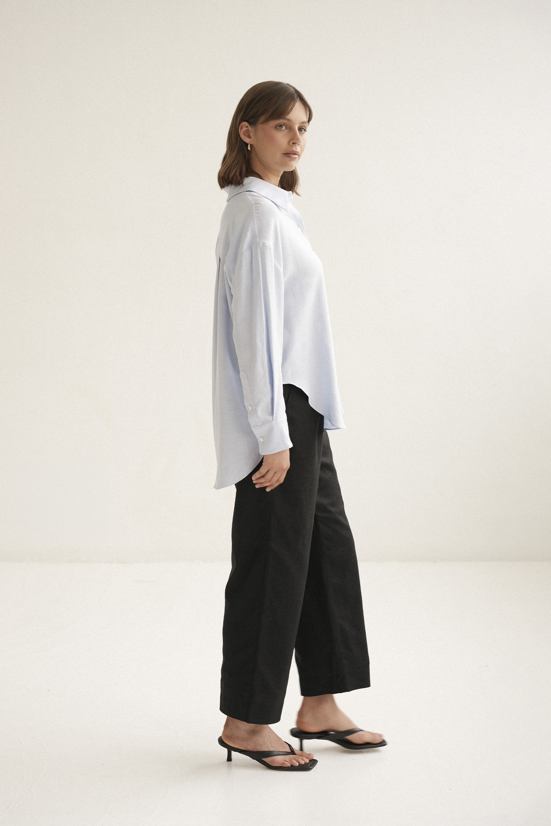 Tailored Linen-Blend Trousers