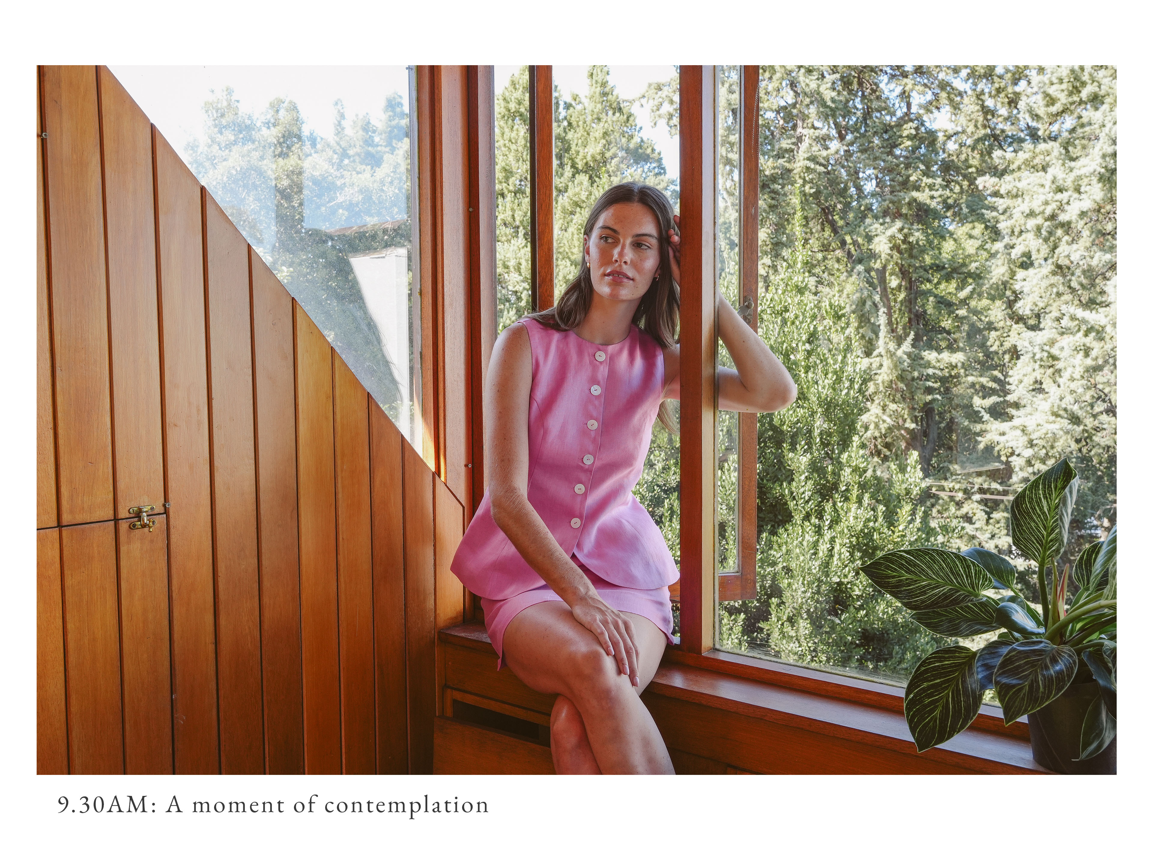 Linen Curved-Hem Vest