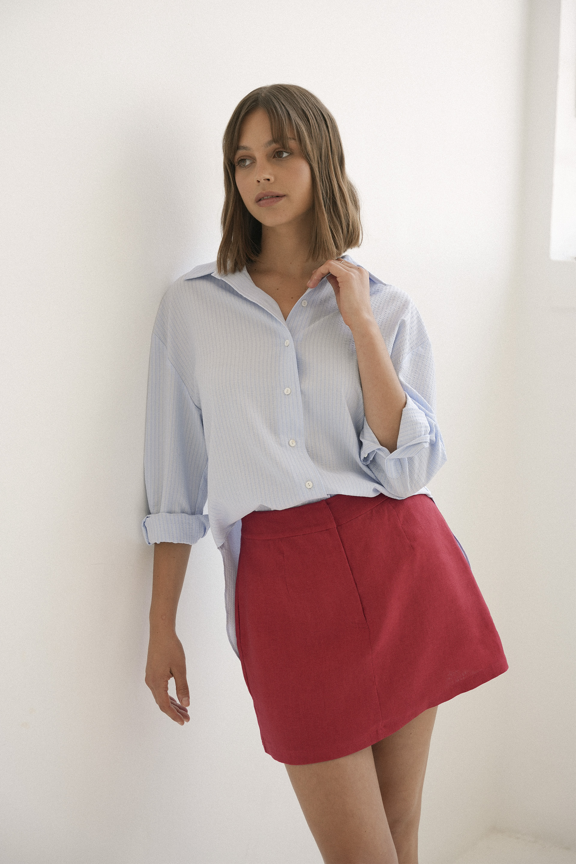 Linen Skorts