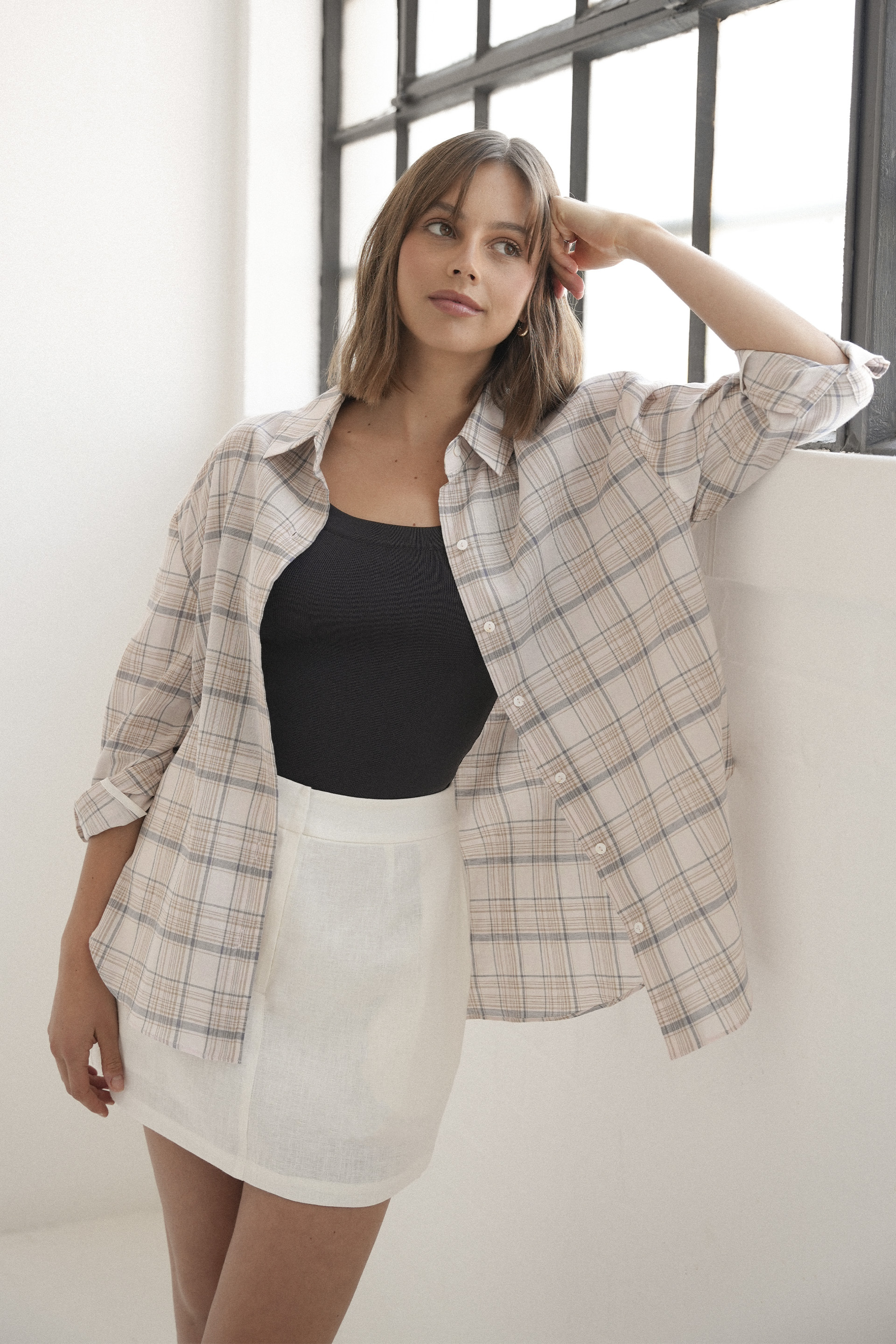 Checkered Oversized Shirt