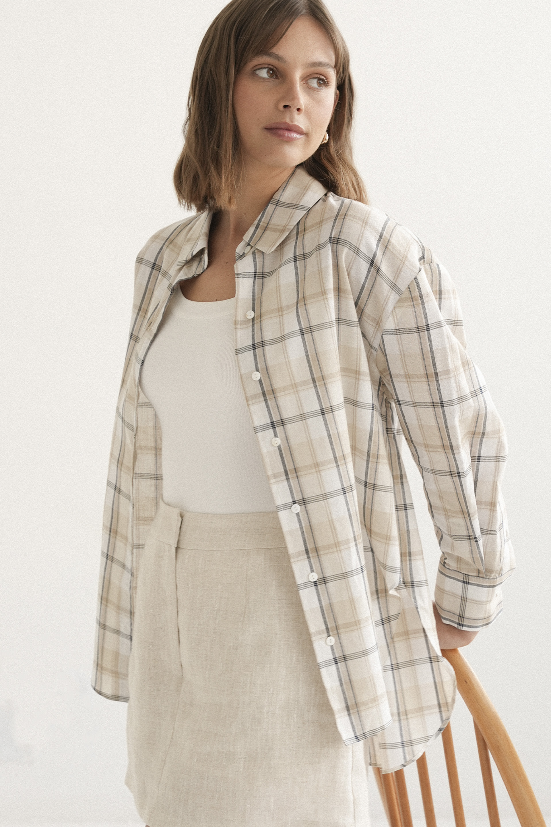 Checkered Oversized Shirt