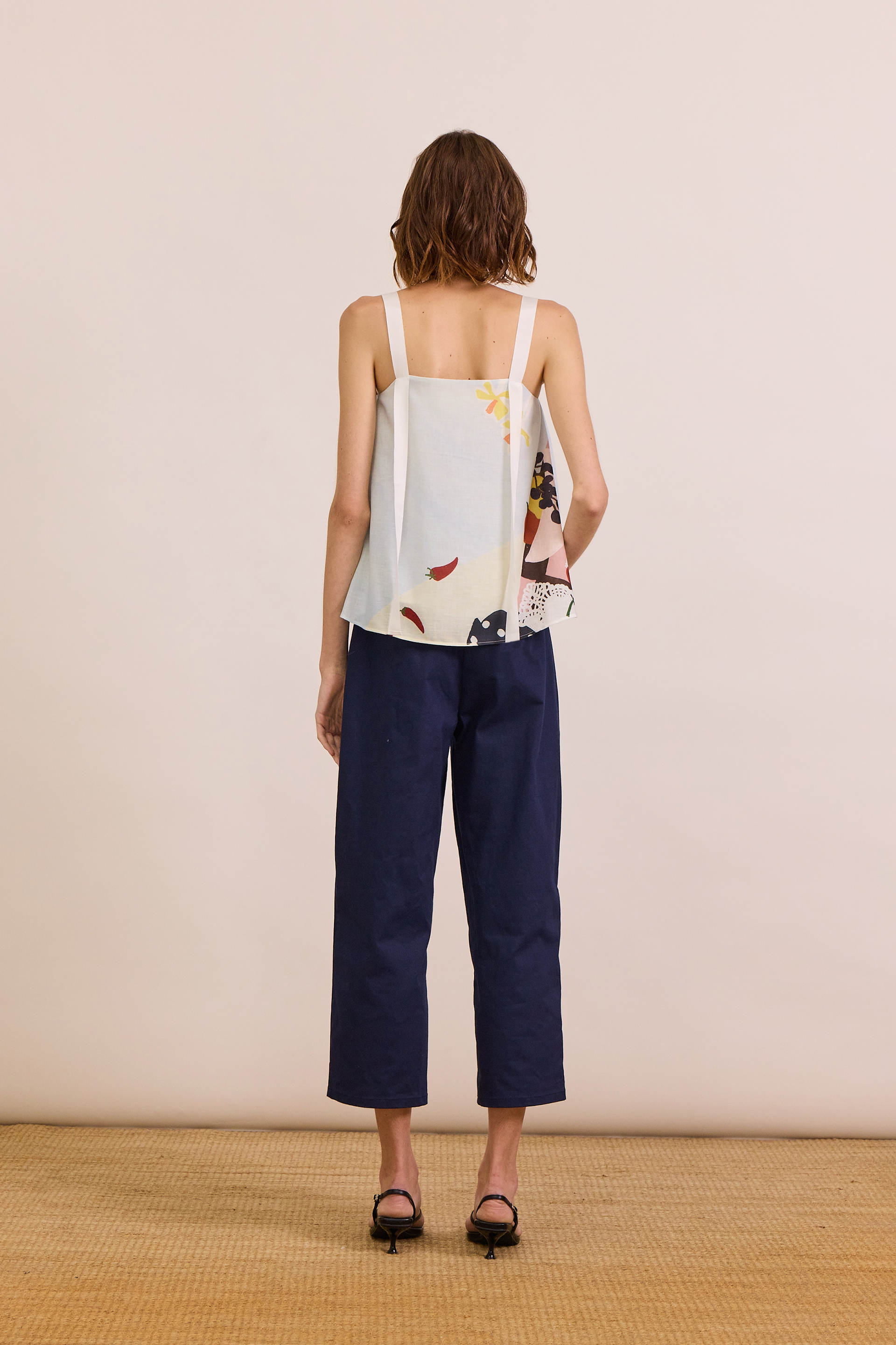Cotton Stretch Full-Length Pants