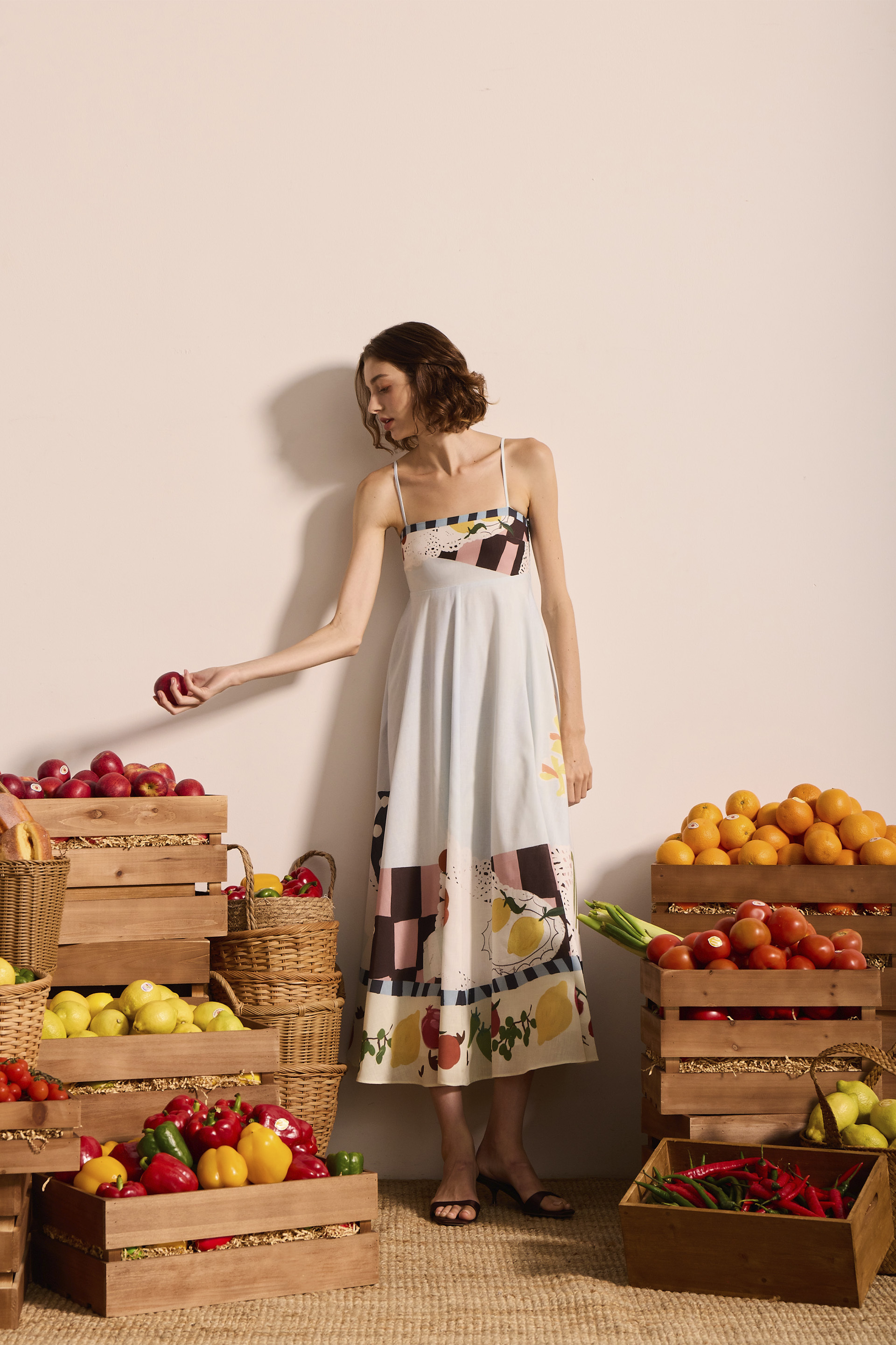 Mise-En-Place Smocked-Back Sundress