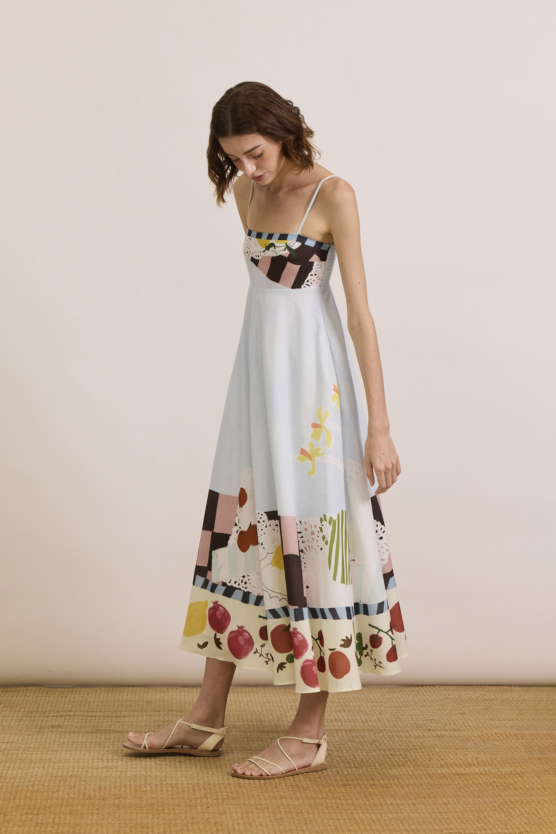 Mise-En-Place Smocked-Back Sundress