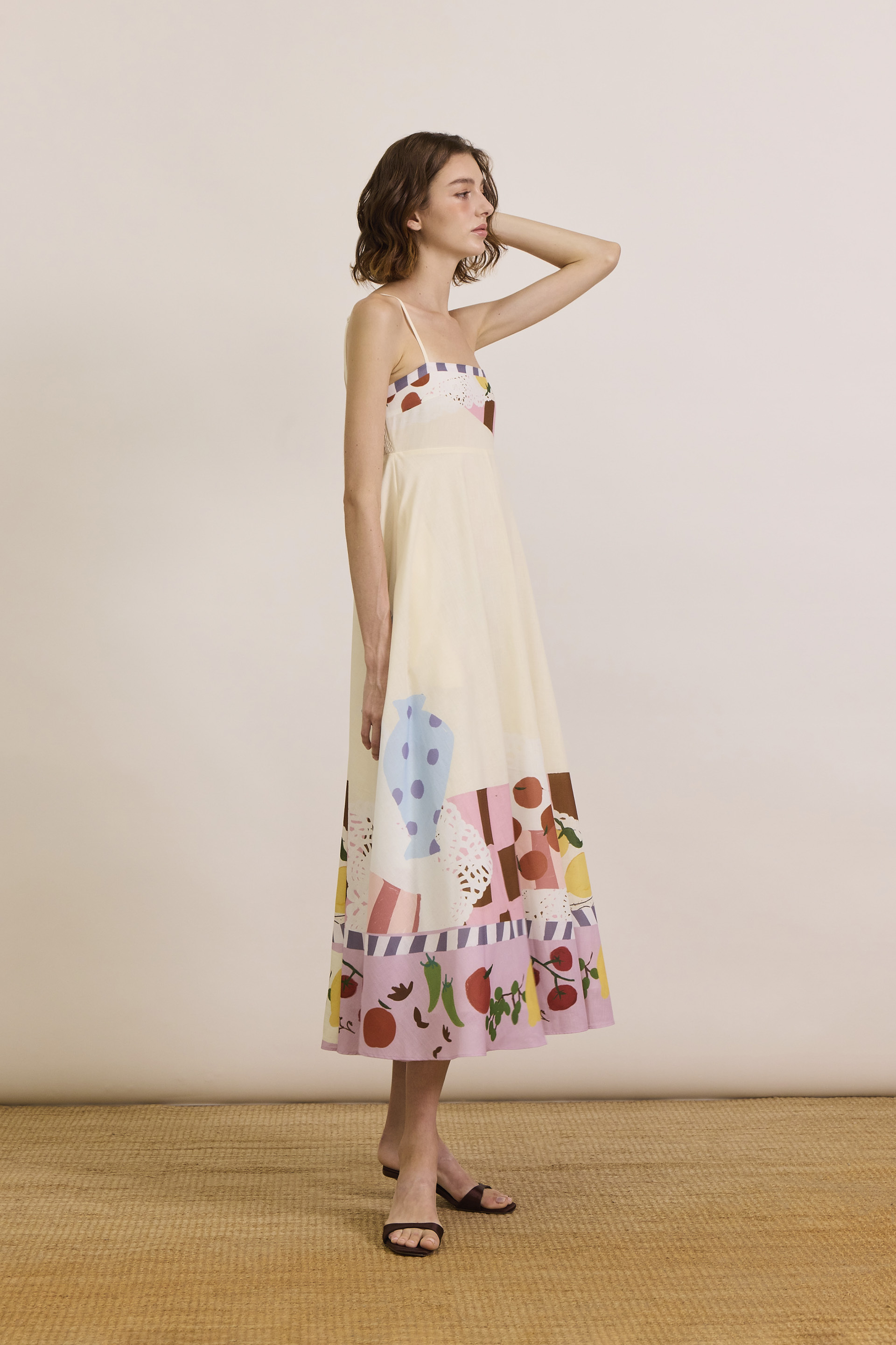 Mise-En-Place Smocked-Back Sundress