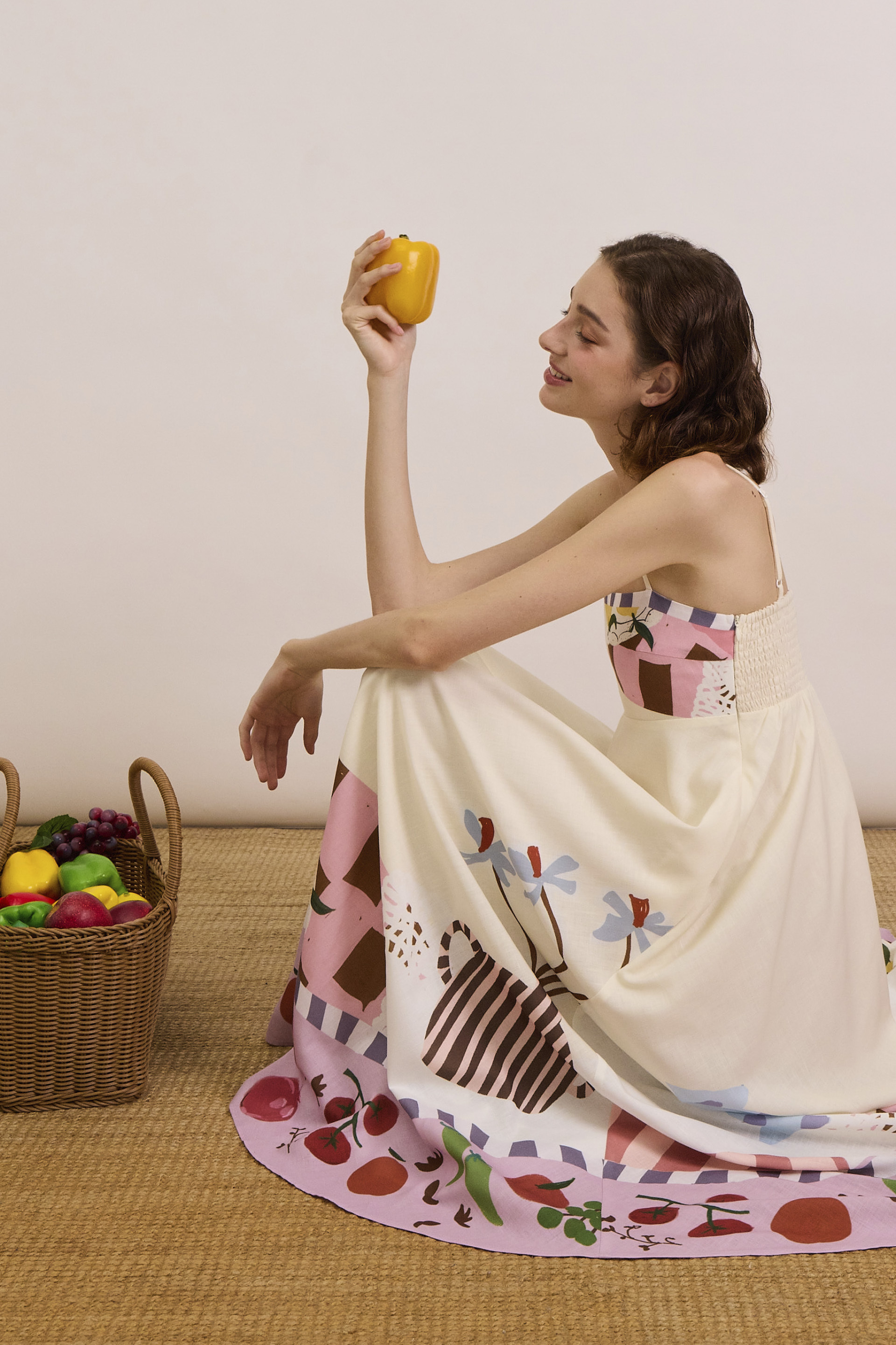 Mise-En-Place Smocked-Back Sundress