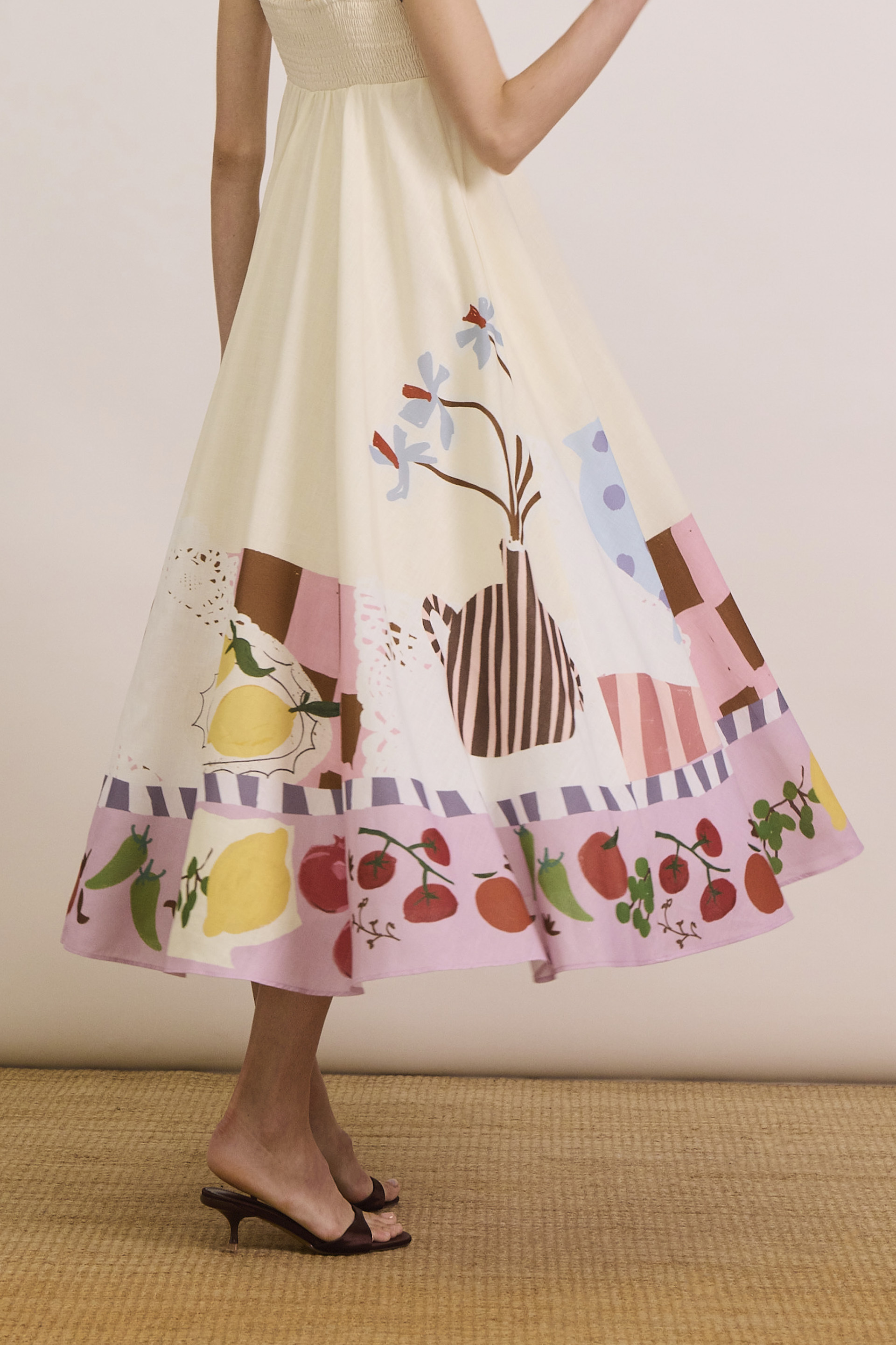 Mise-En-Place Smocked-Back Sundress