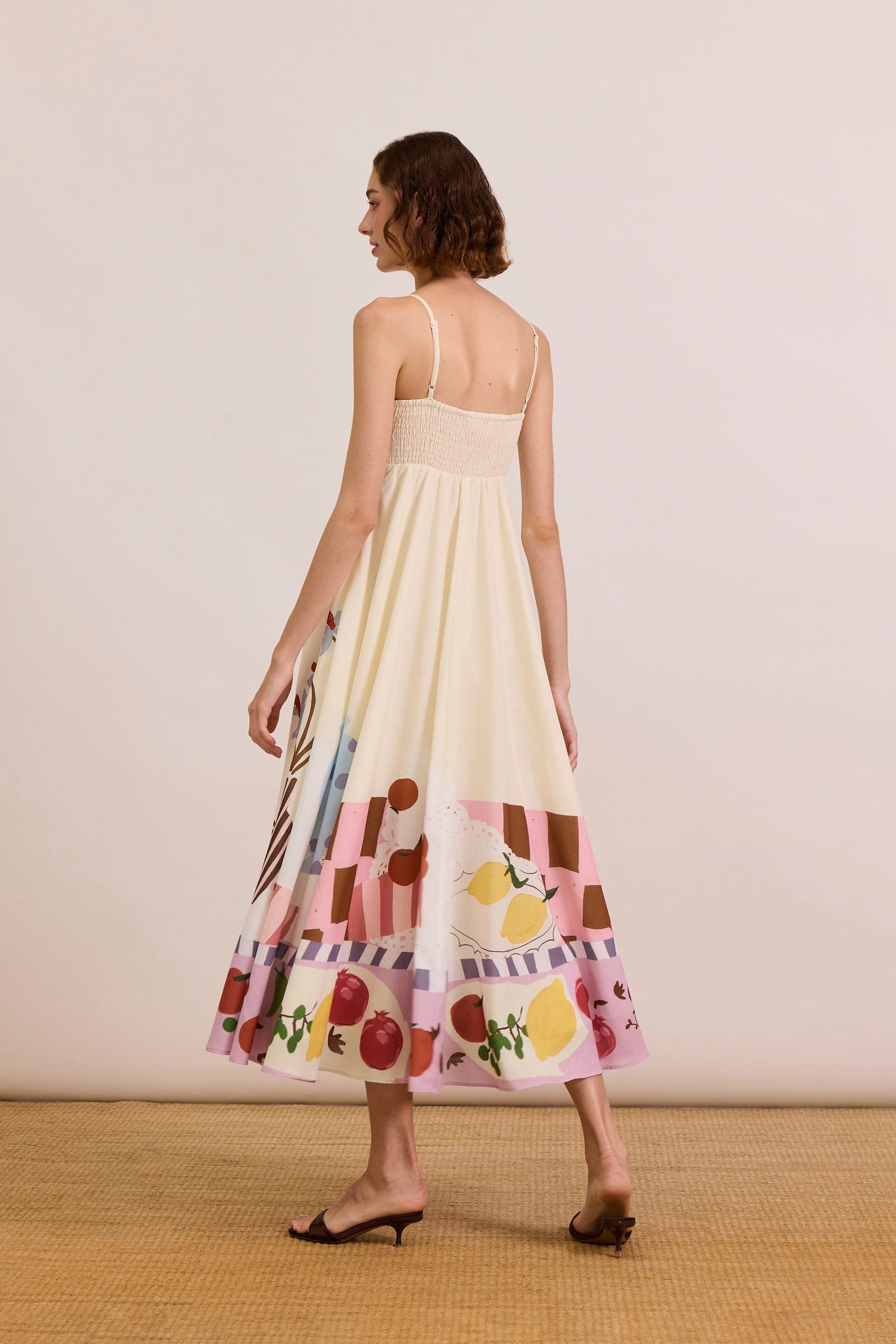 Mise-En-Place Smocked-Back Sundress
