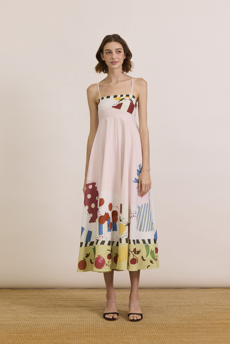 Mise-En-Place Smocked-Back Sundress