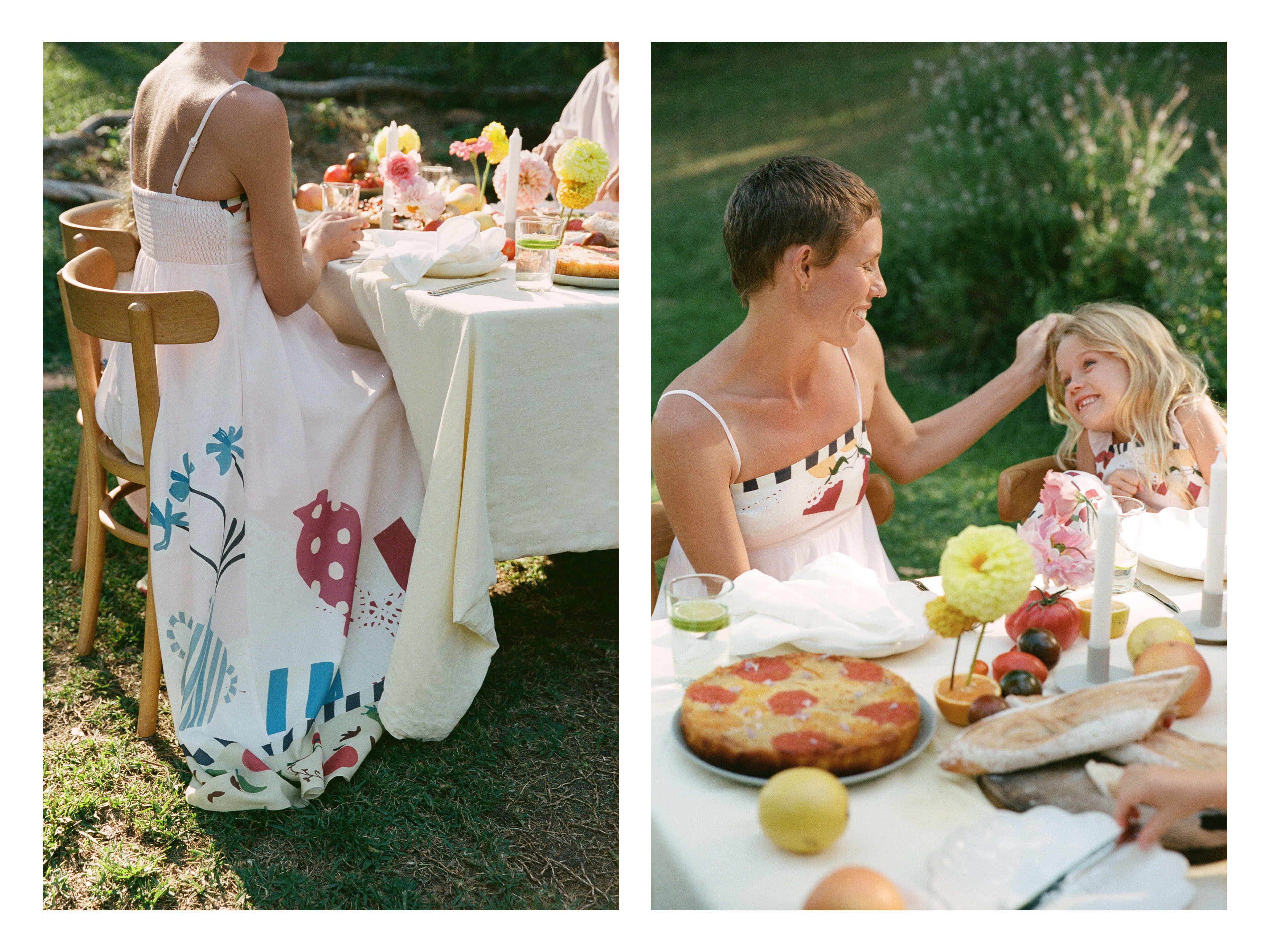 Mise-En-Place Smocked-Back Sundress